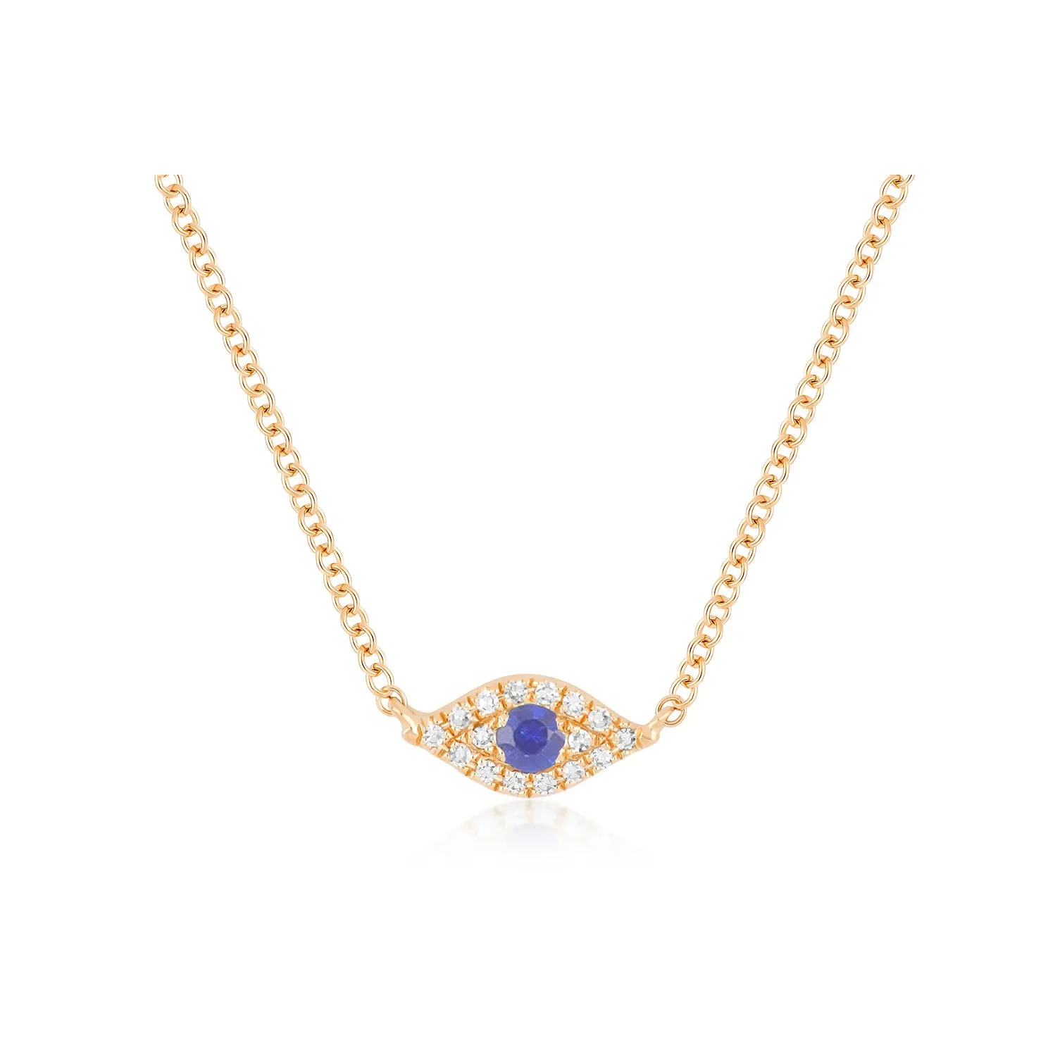 Diamond Evil Eye Choker Necklace sold by EF Collection product image thumbnail 4