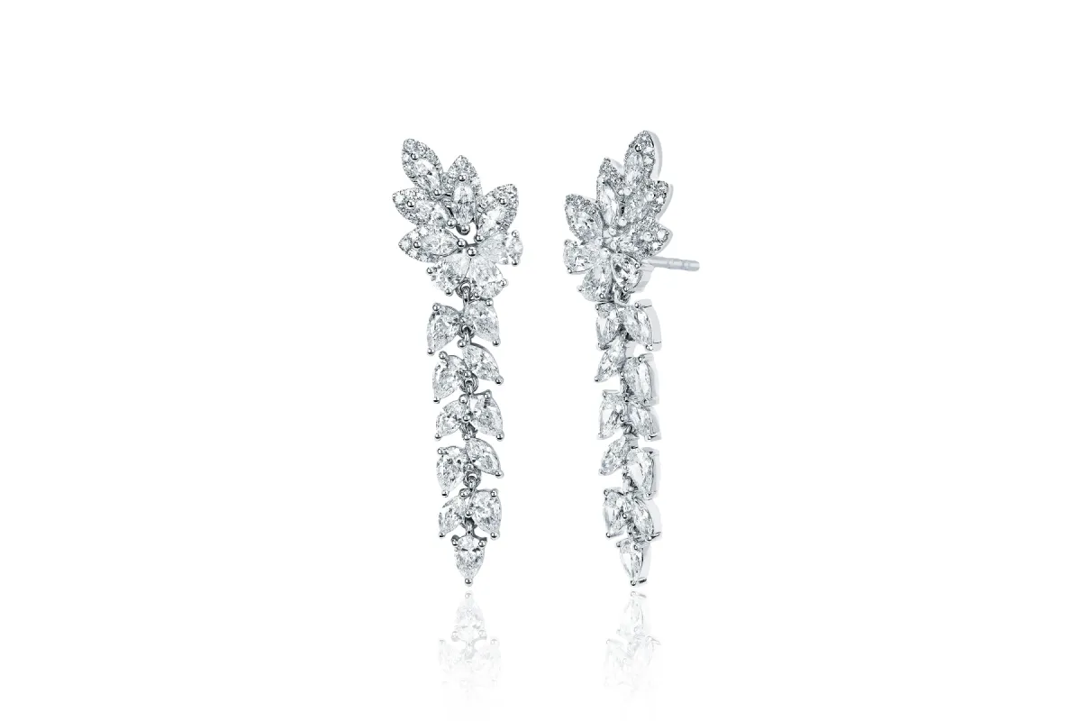 Diamond Pretty Lady Drop Earring made by EF Collection