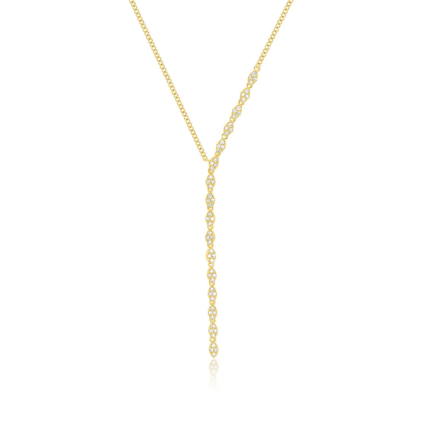 Pavé Diamond Marquise Waterfall Necklace sold by EF Collection product image thumbnail 3