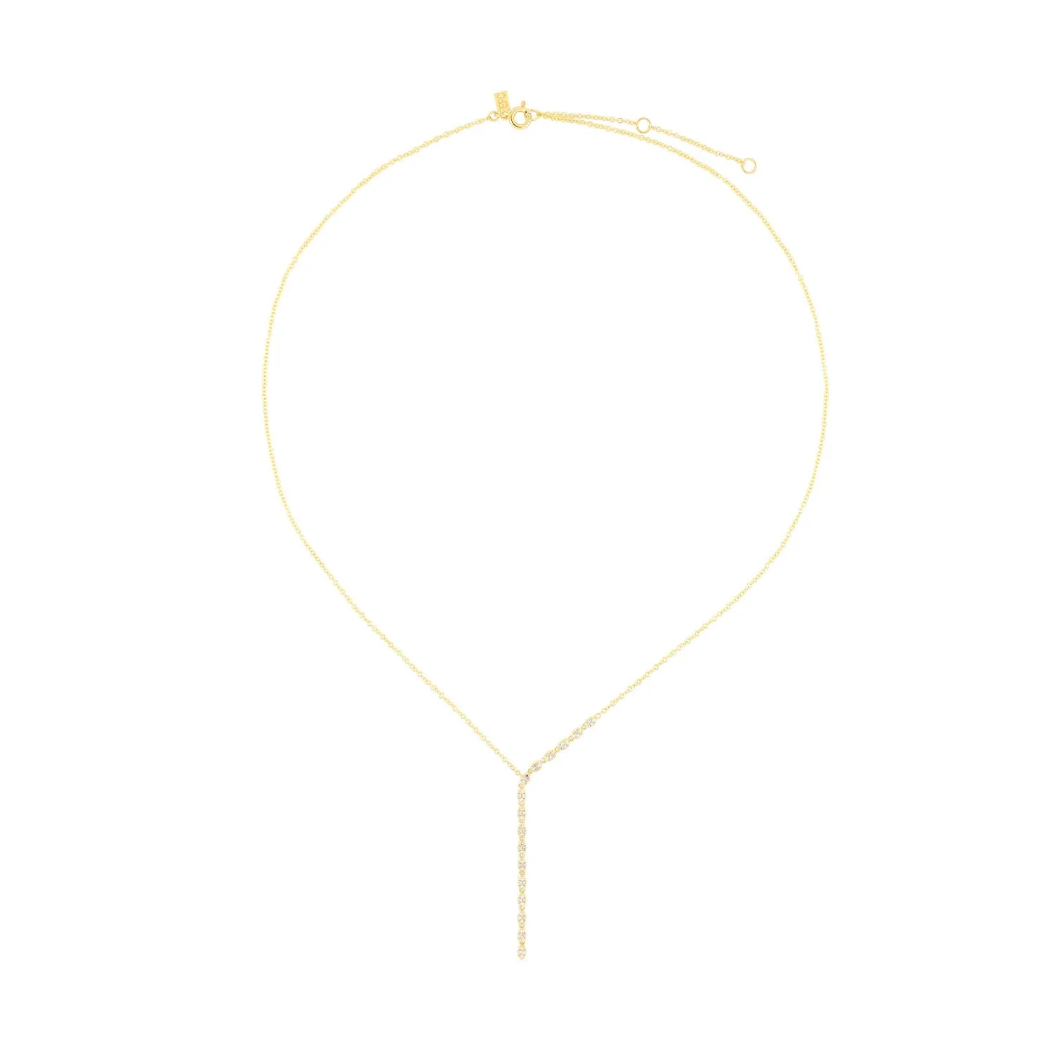 Pavé Diamond Marquise Waterfall Necklace sold by EF Collection product image thumbnail 4