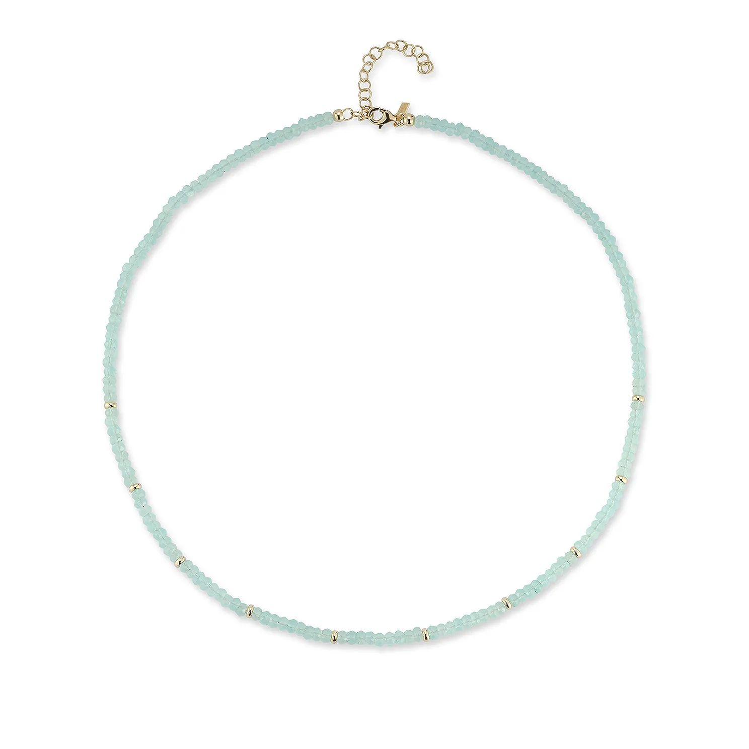 Birthstone Bead Necklace
In Chalcedony sold by EF Collection
