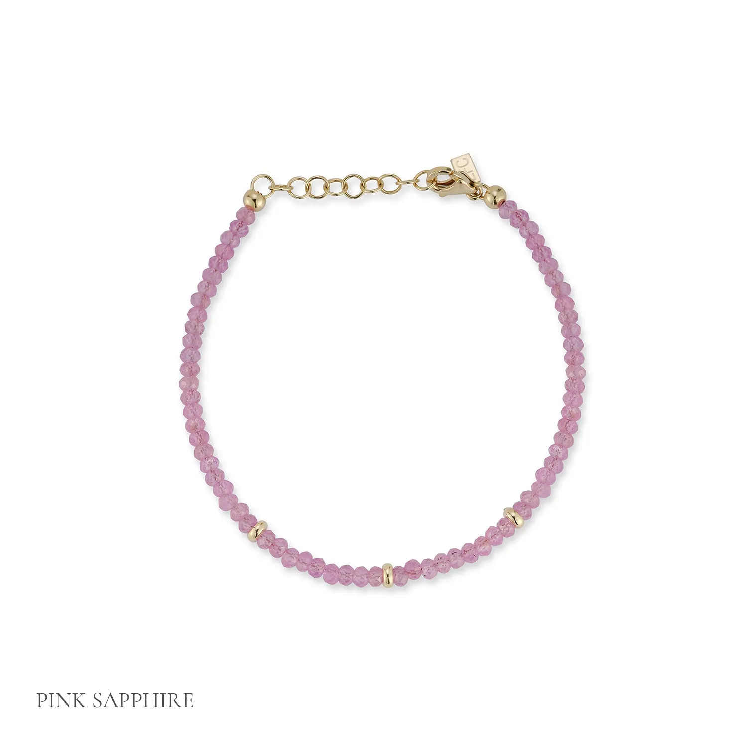 Birthstone Bead Bracelet
in Pink Sapphire sold by EF Collection product image thumbnail 3