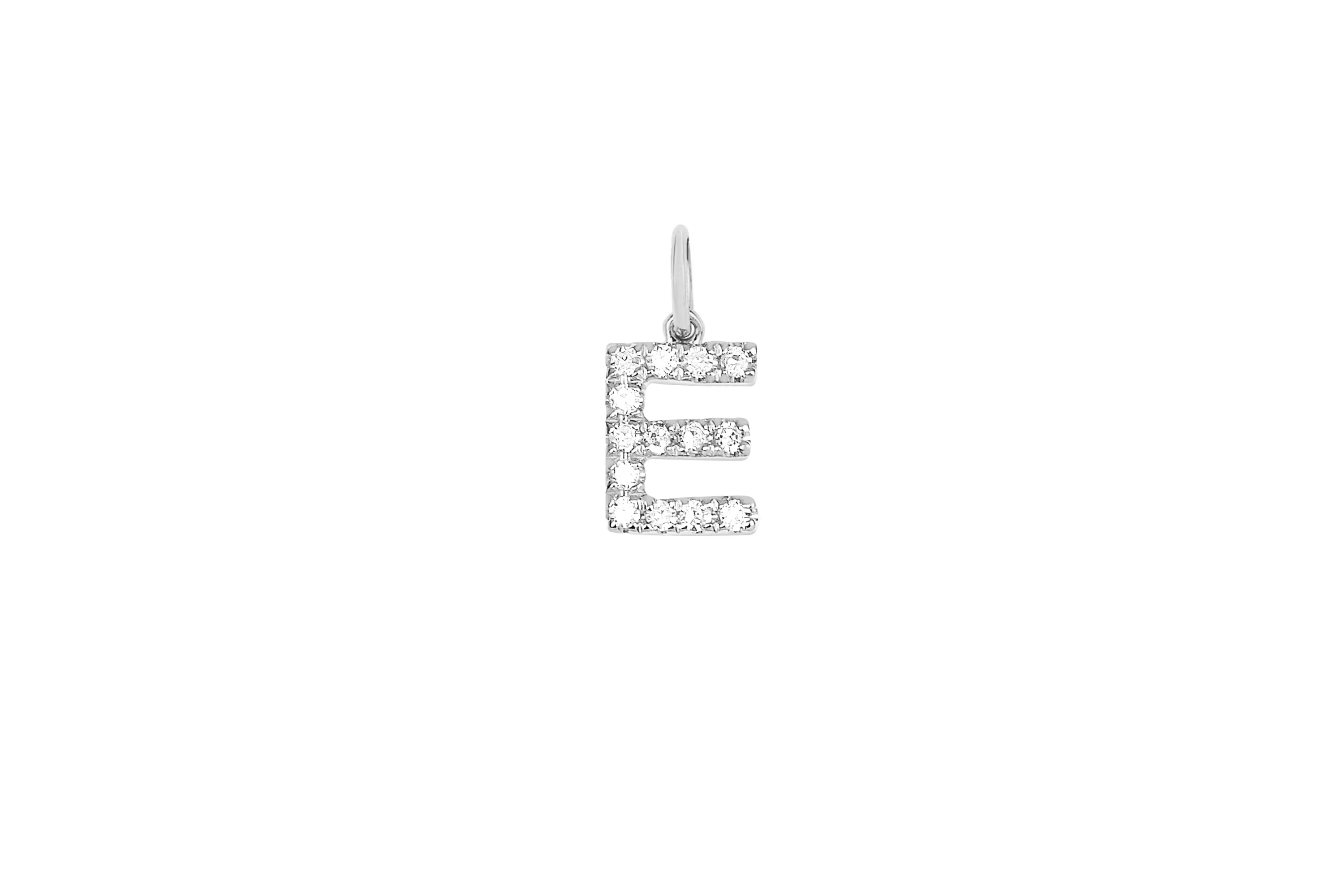 Diamond Initial Necklace Charm sold by EF Collection product image thumbnail 4