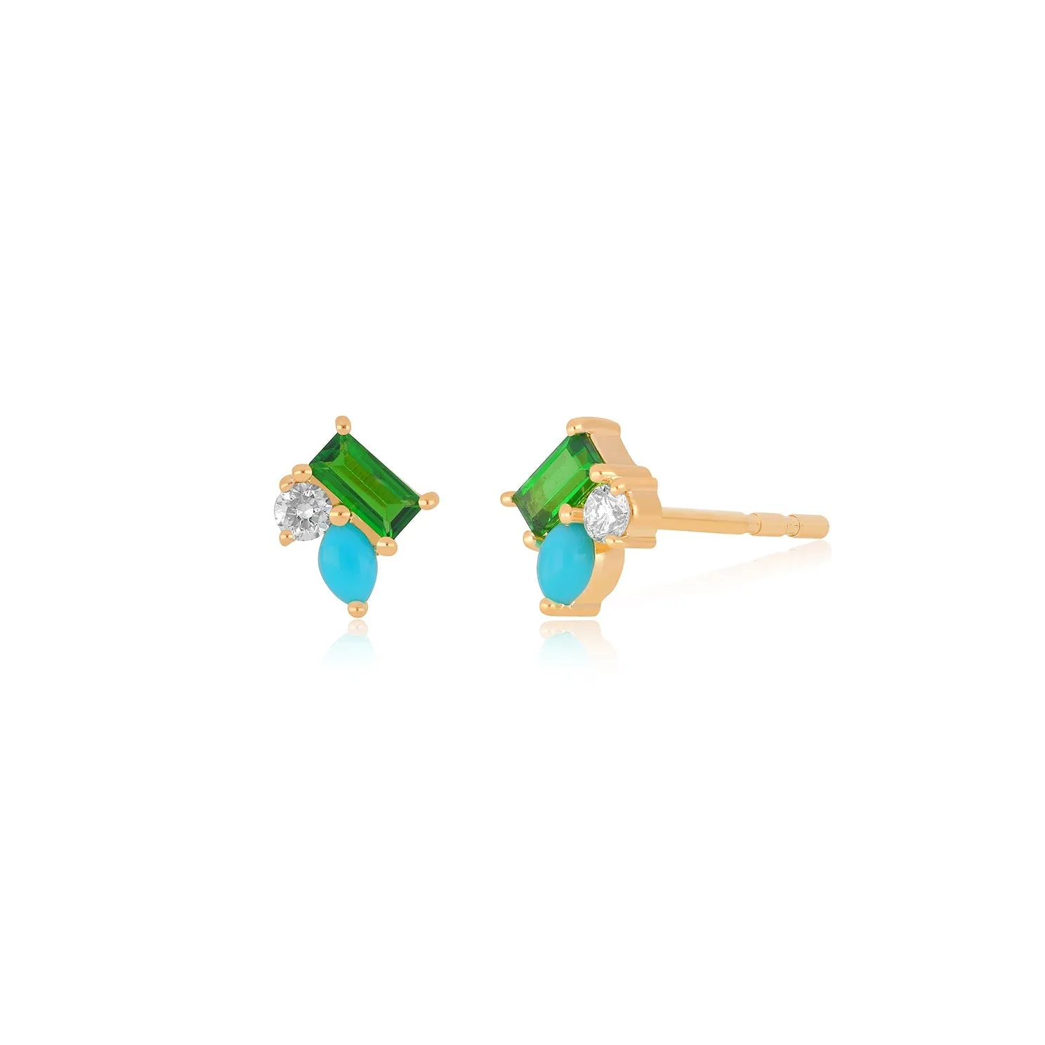Triple Treasure Stud Earring sold by EF Collection
