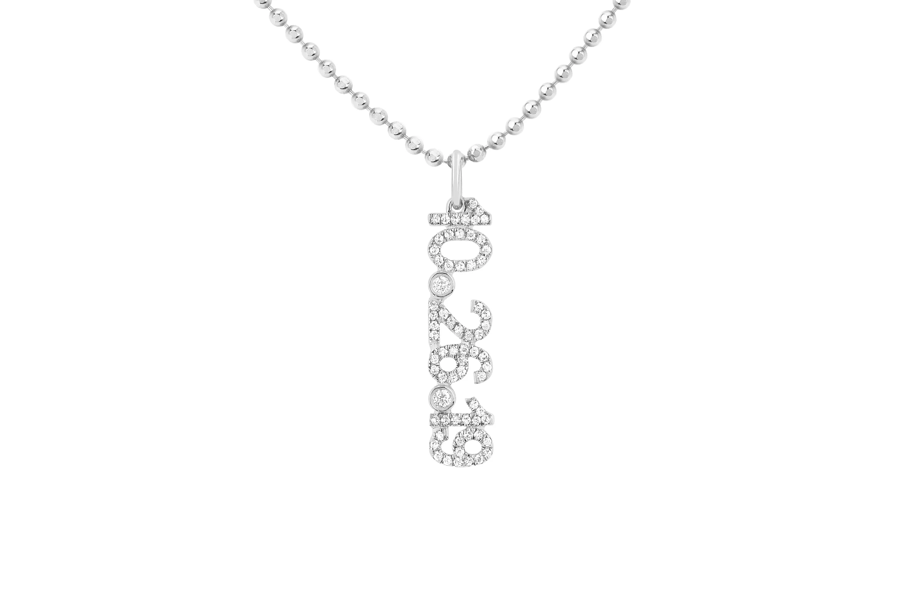 Diamond Date Charm Necklace sold by EF Collection product image thumbnail 4