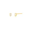 Bezel Set Diamond Pear Stud Earring sold by EF Collection