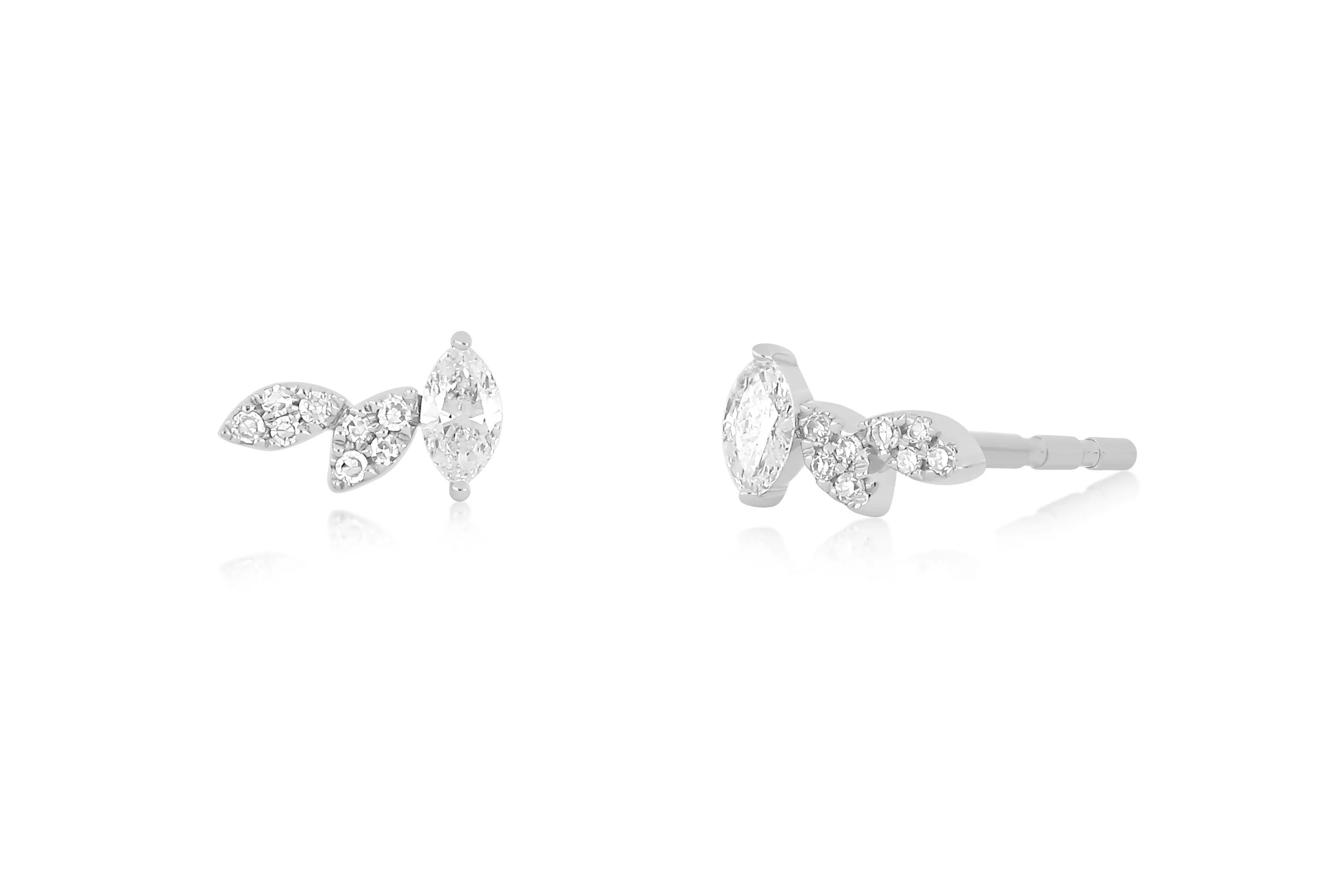 Triple Marquise Stud Earring sold by EF Collection product image thumbnail 4