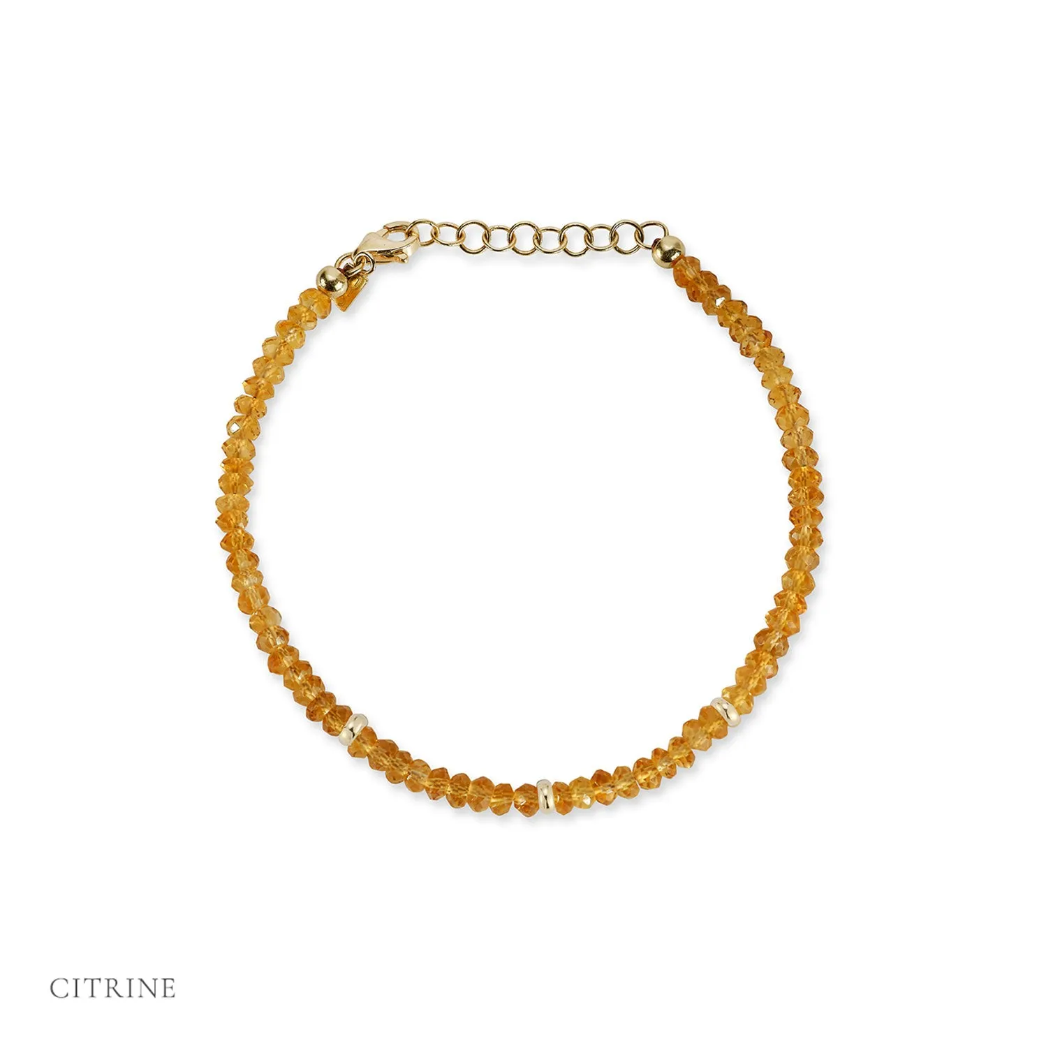 Birthstone Bead Bracelet In Citrine sold by EF Collection product image thumbnail 3