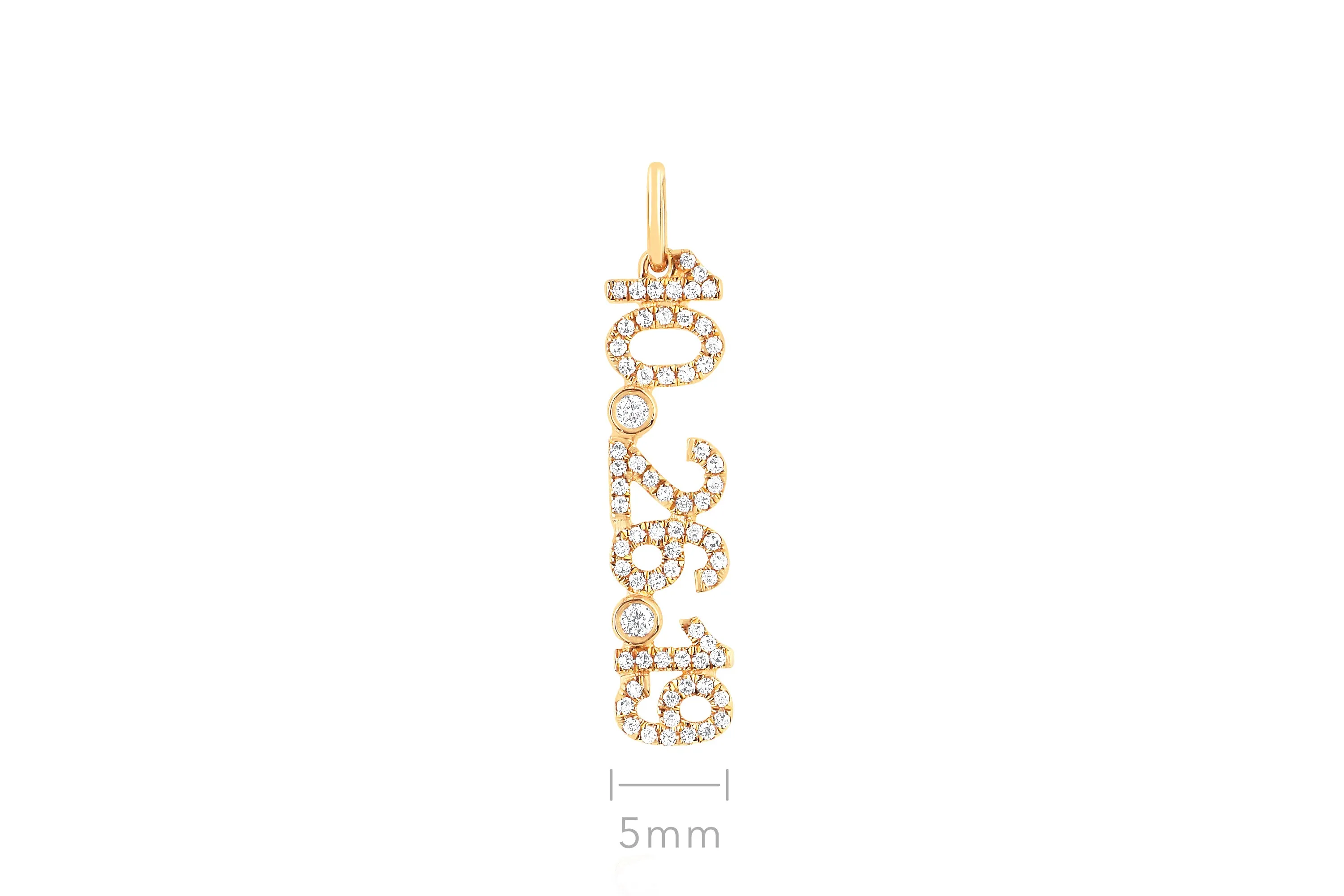 Diamond Date Necklace Charm sold by EF Collection product image thumbnail 5