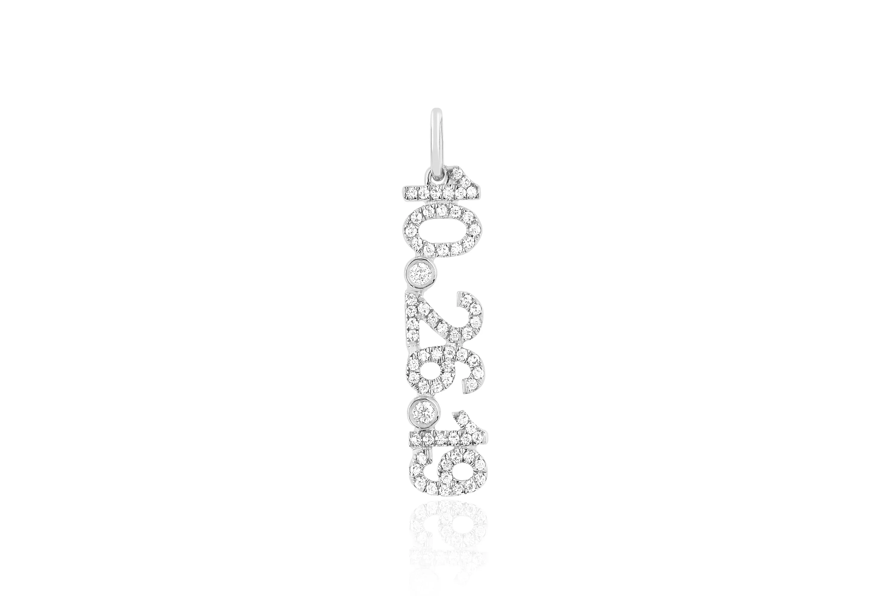 Diamond Date Necklace Charm sold by EF Collection product image thumbnail 4