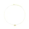 Gold & Diamond Evil Eye Protection Necklace sold by EF Collection