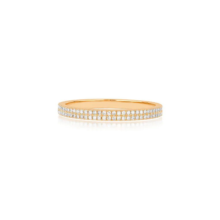 Double Row Diamond Ring sold by EF Collection product image thumbnail 3