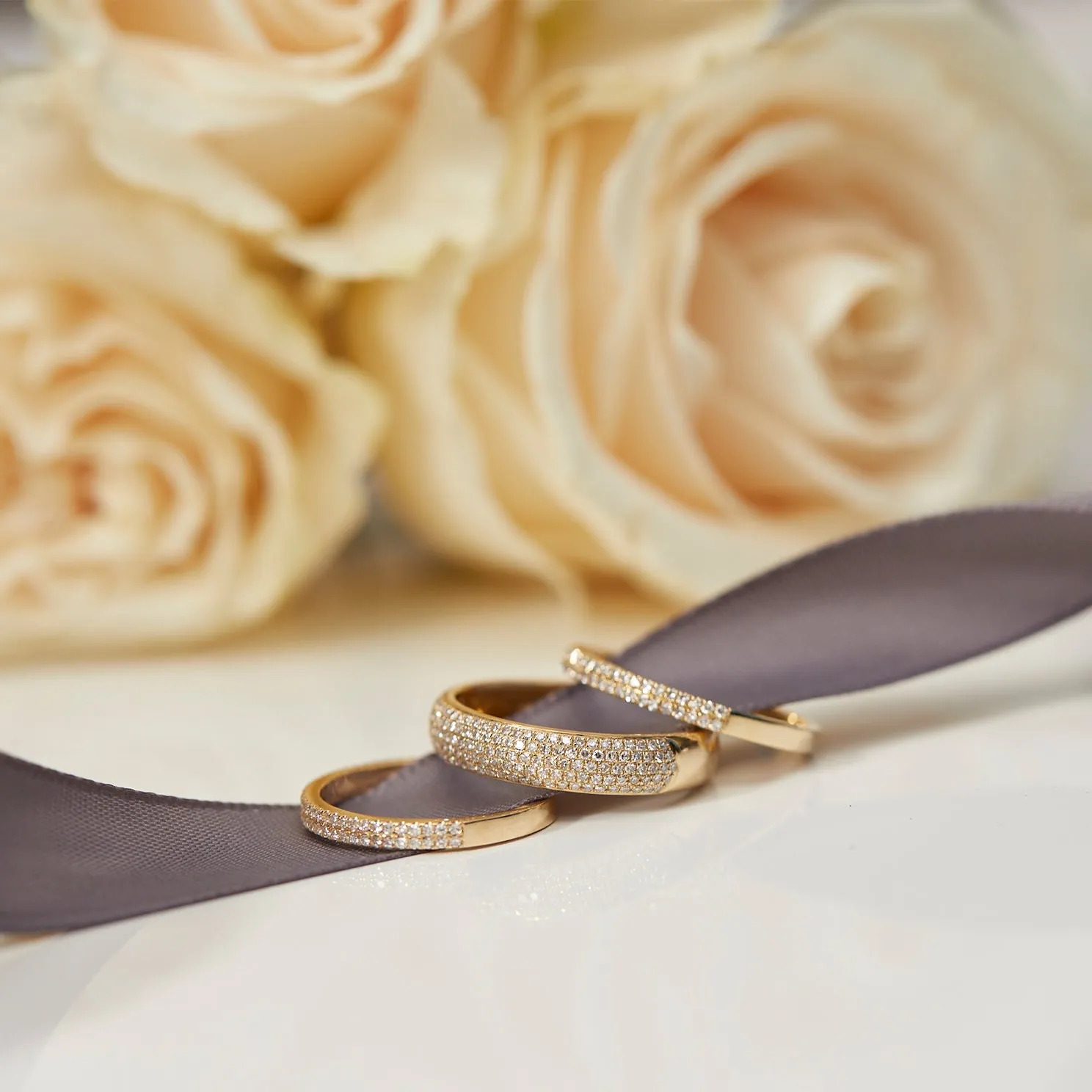 Double Row Diamond Ring sold by EF Collection product image thumbnail 5