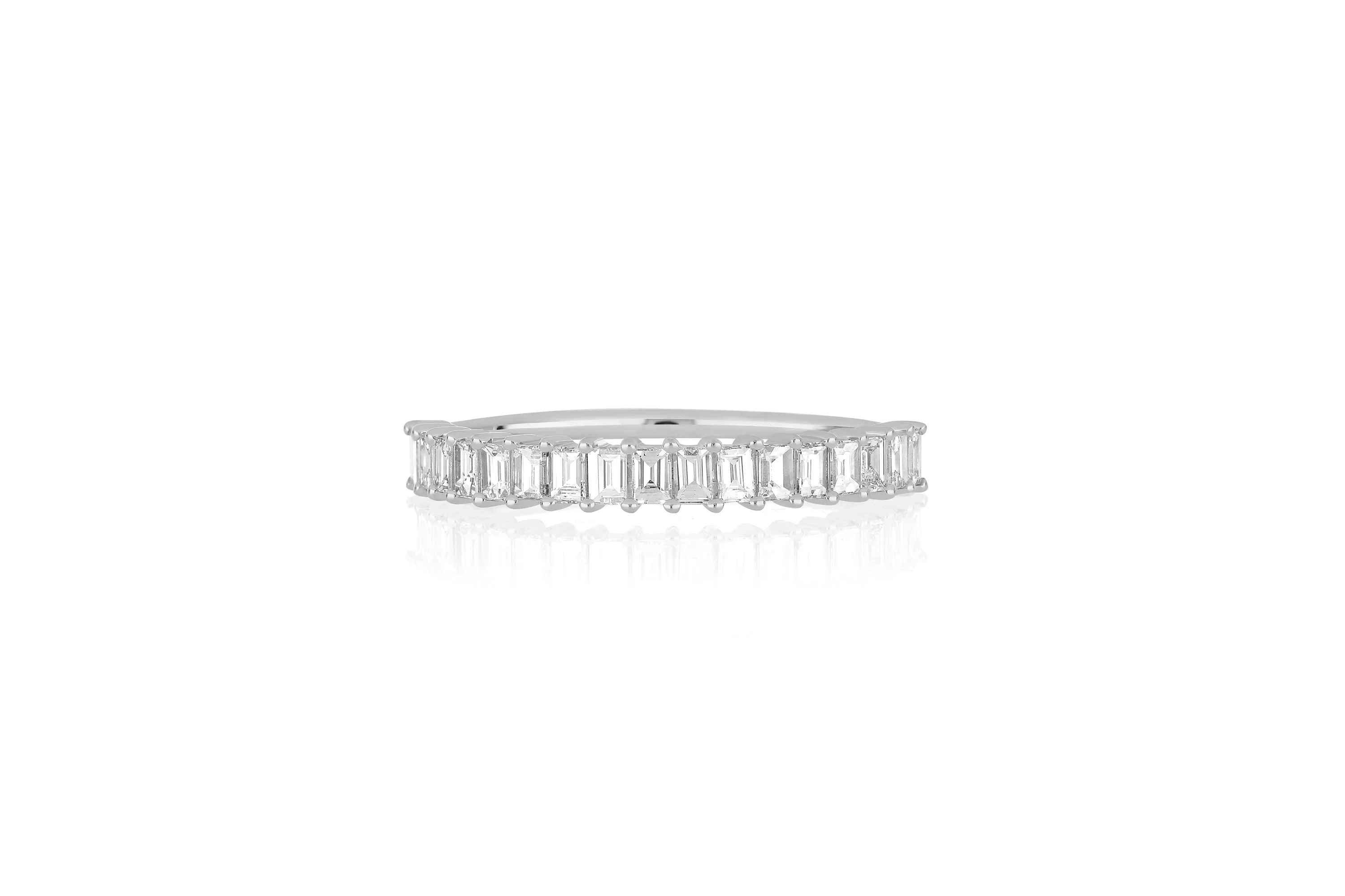 Prong Set Diamond Baguette Ring sold by EF Collection product image thumbnail 3