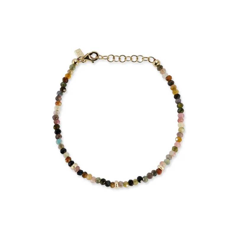 Birthstone Bead Bracelet In Tourmaline sold by EF Collection