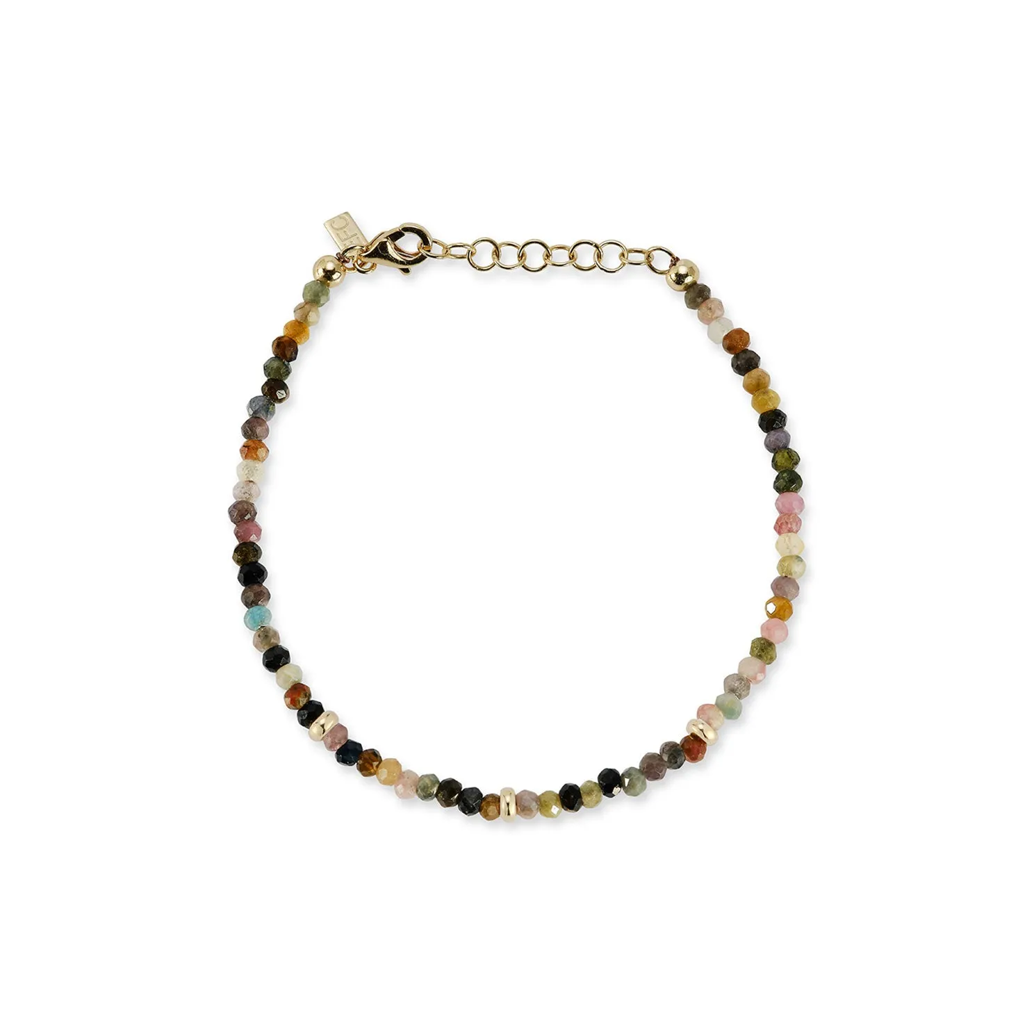 Birthstone Bead Bracelet In Tourmaline sold by EF Collection