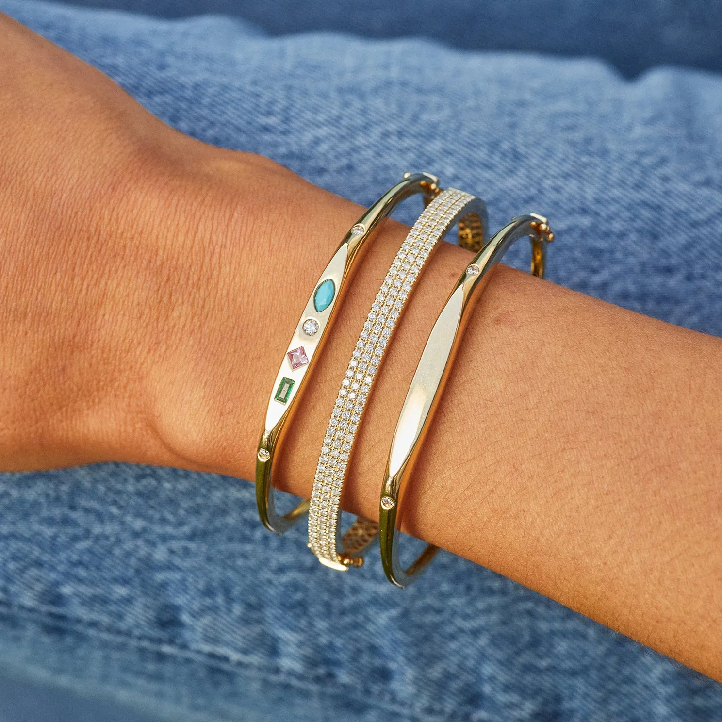 Gold Treasure Bangle sold by EF Collection product image thumbnail 2