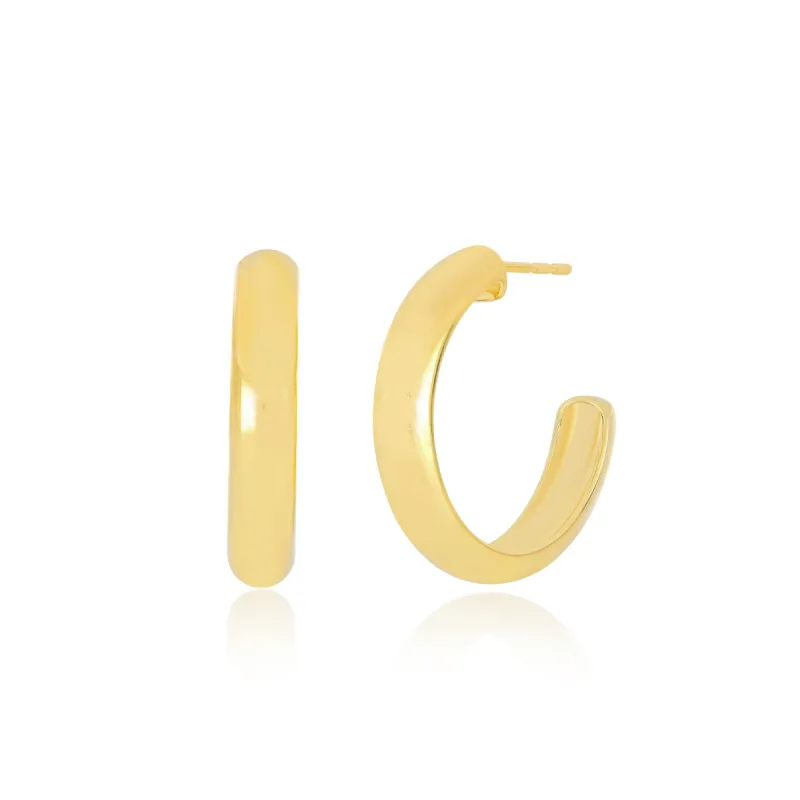 Jumbo Gold Bubble Hoop Earrings sold by EF Collection