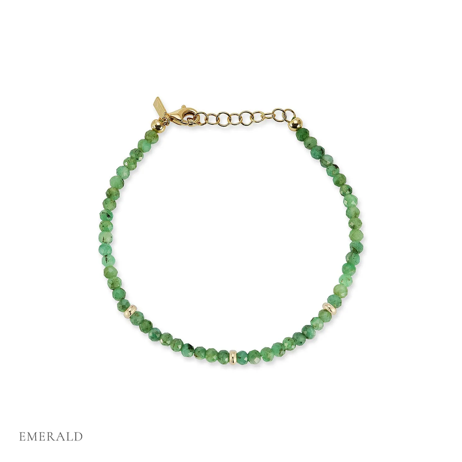 Birthstone Bead Bracelet In Emerald sold by EF Collection product image thumbnail 3