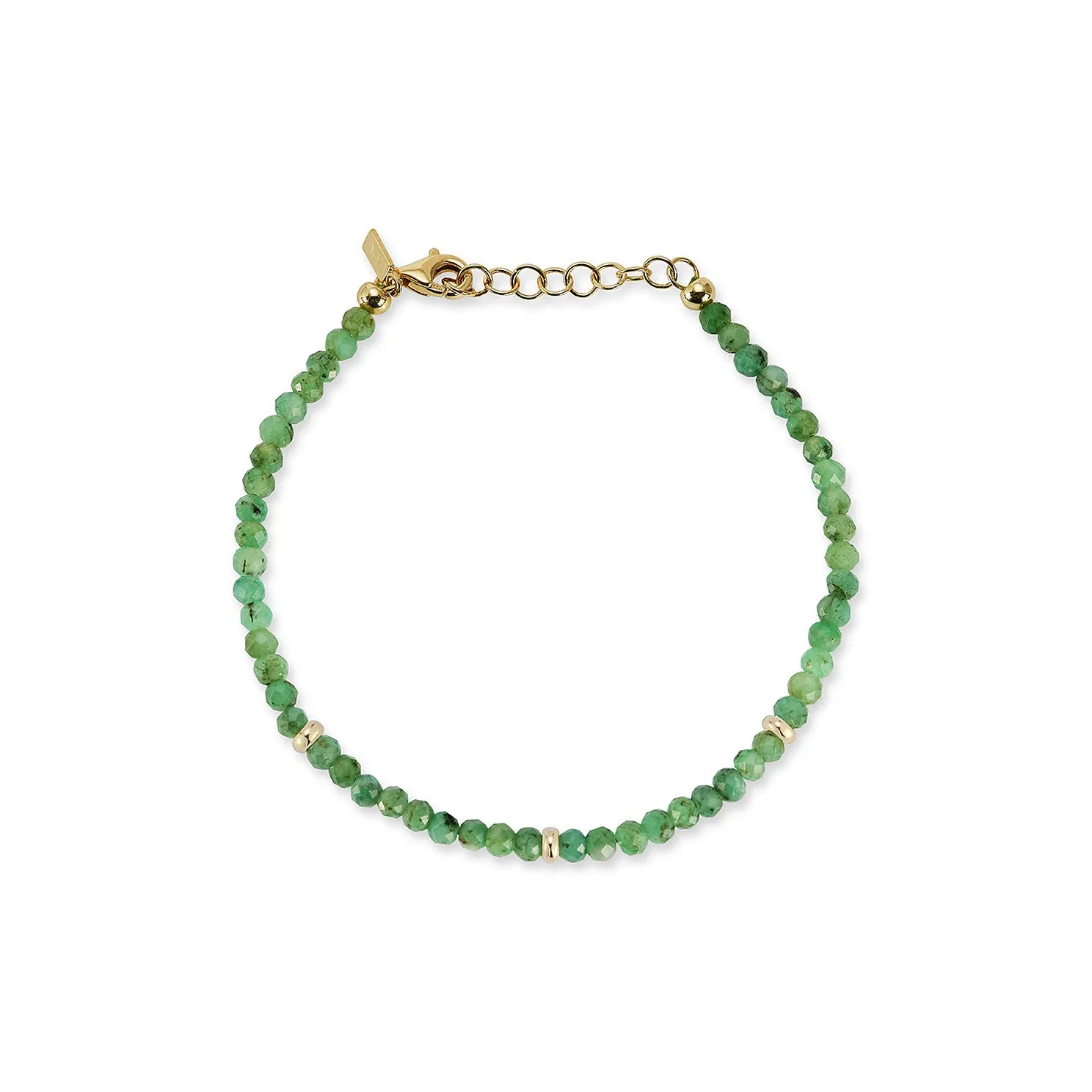 Birthstone Bead Bracelet In Emerald sold by EF Collection