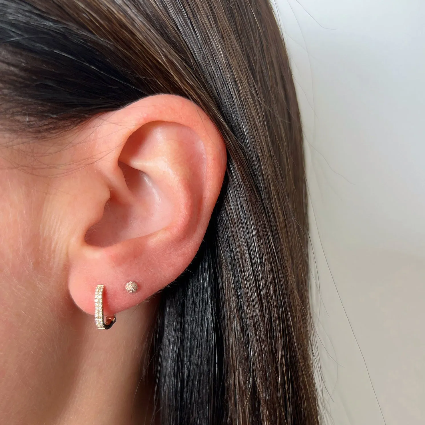 Diamond Lola Huggie Earring sold by EF Collection product image thumbnail 2