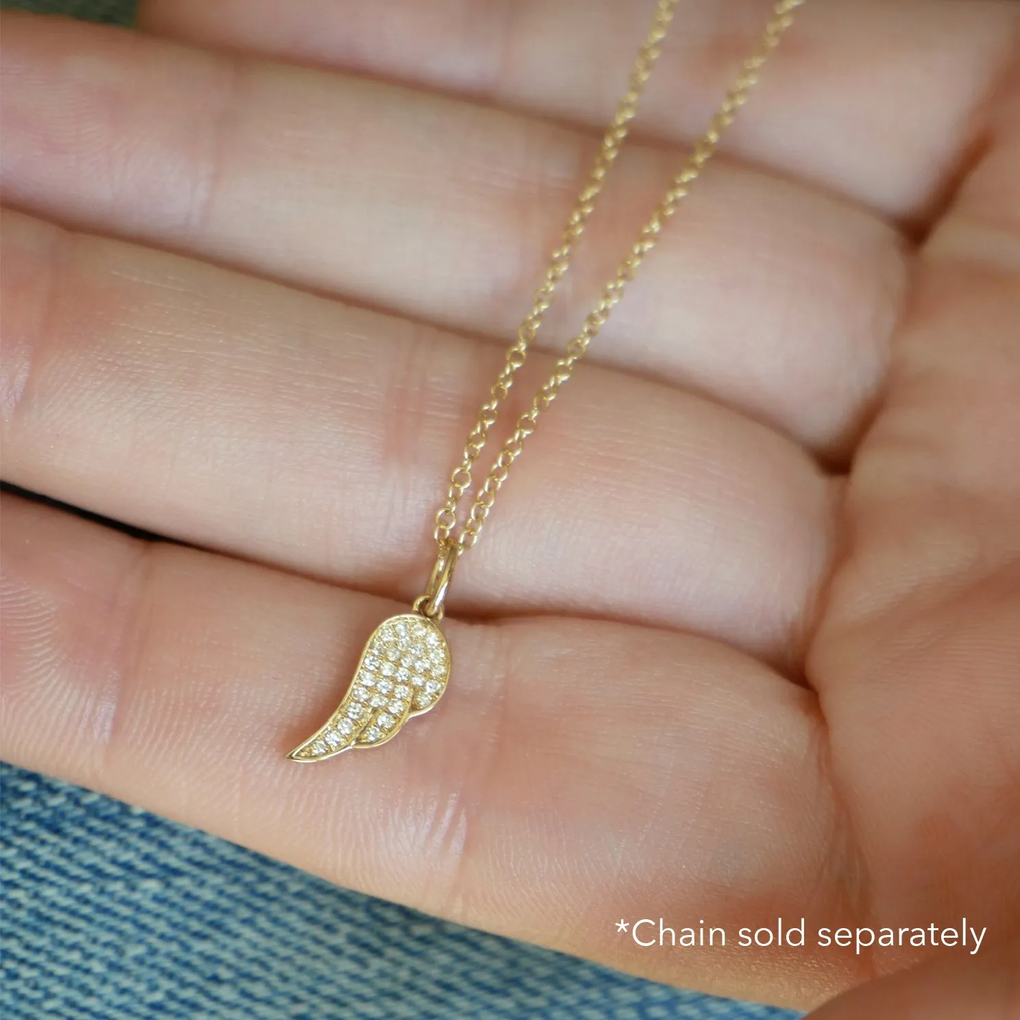 Diamond Angel Wing Charm sold by EF Collection product image thumbnail 2