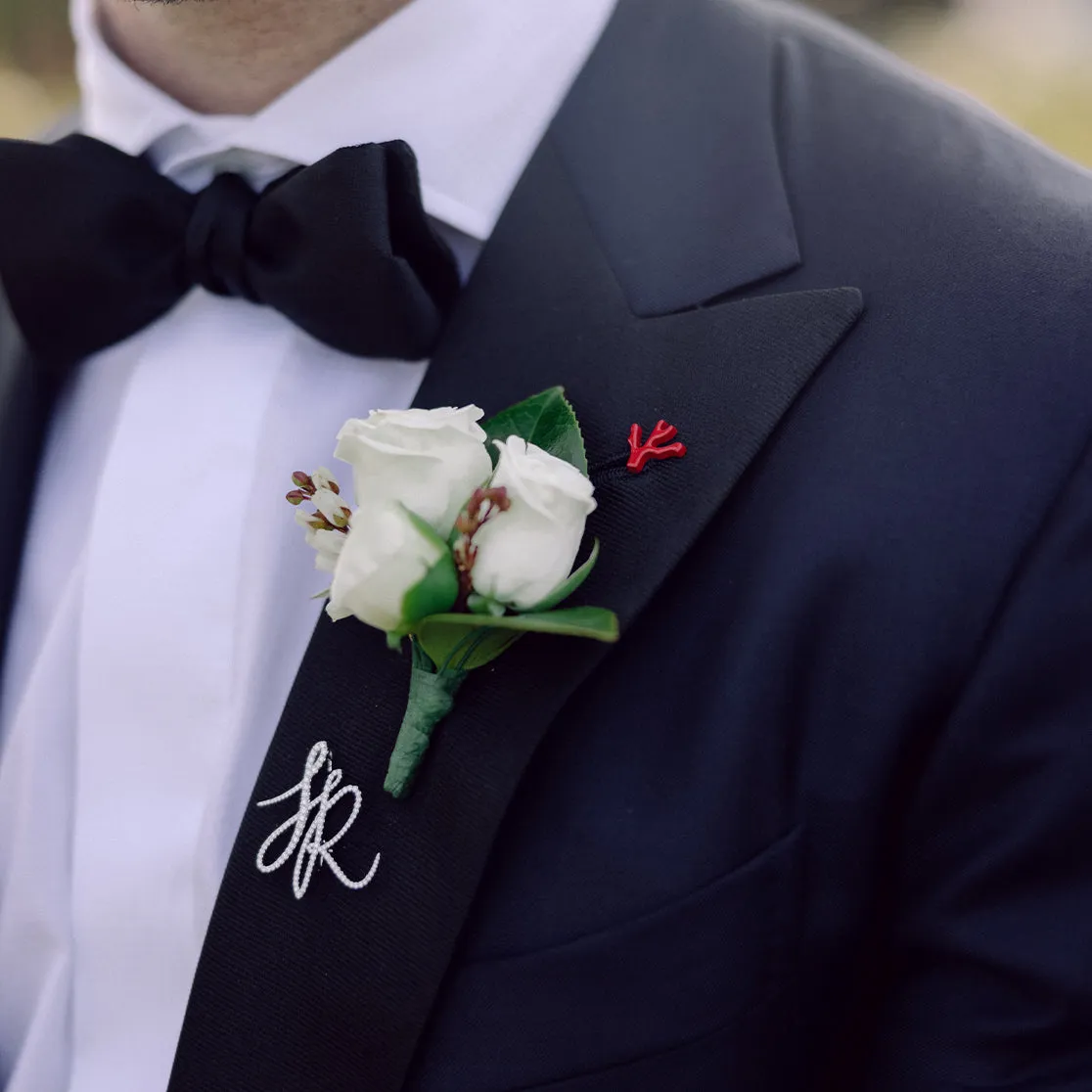 Diamond Initial Lapel Pin sold by EF Collection product image thumbnail 2