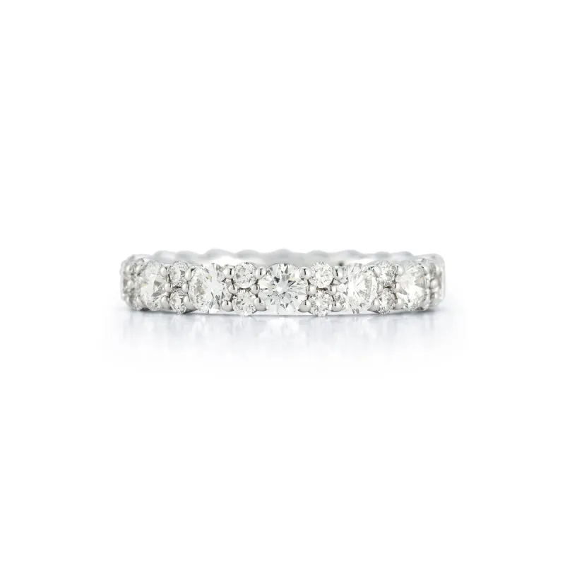 Round & Illusion Diamond Eternity Band sold by EF Collection