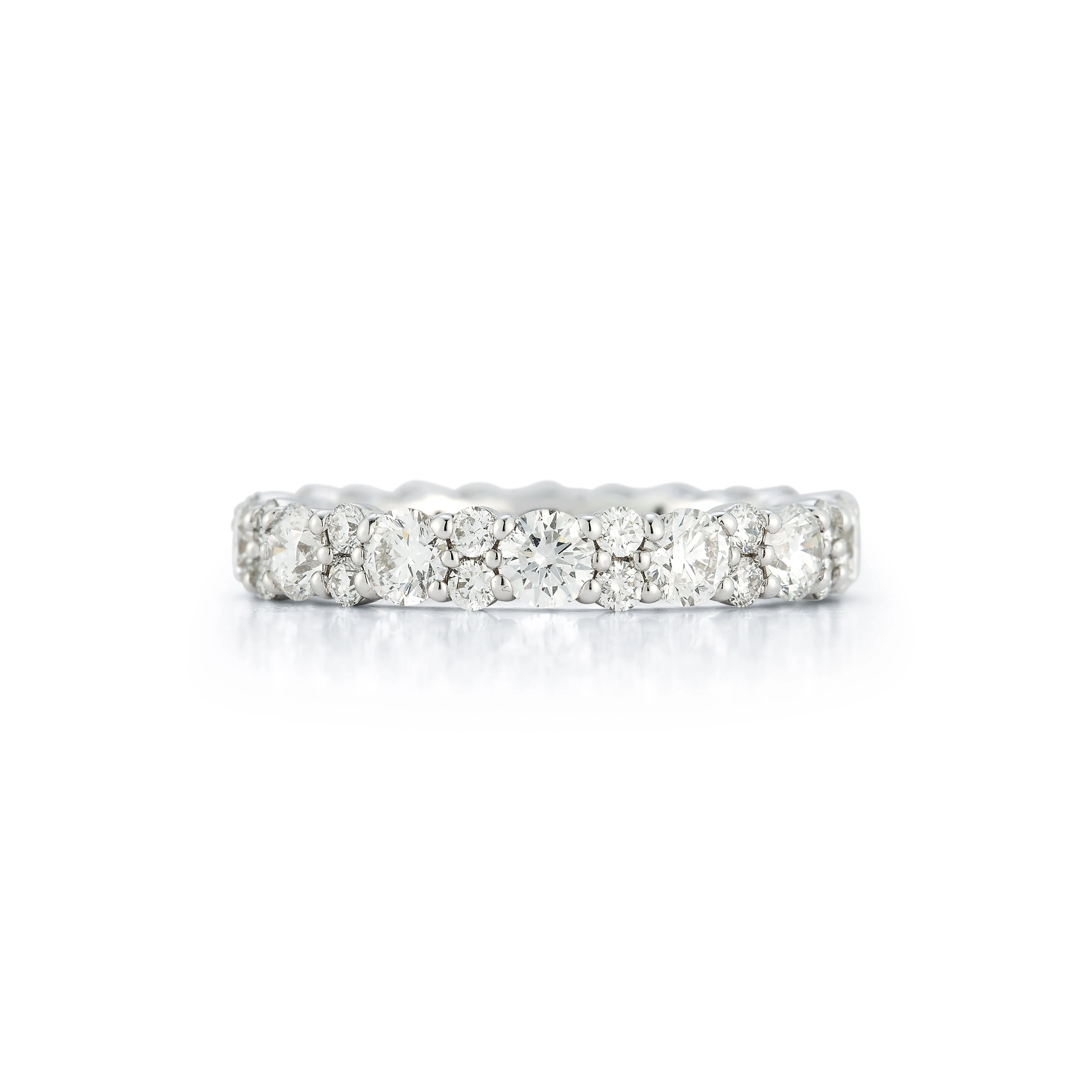 Round & Illusion Diamond Eternity Band sold by EF Collection