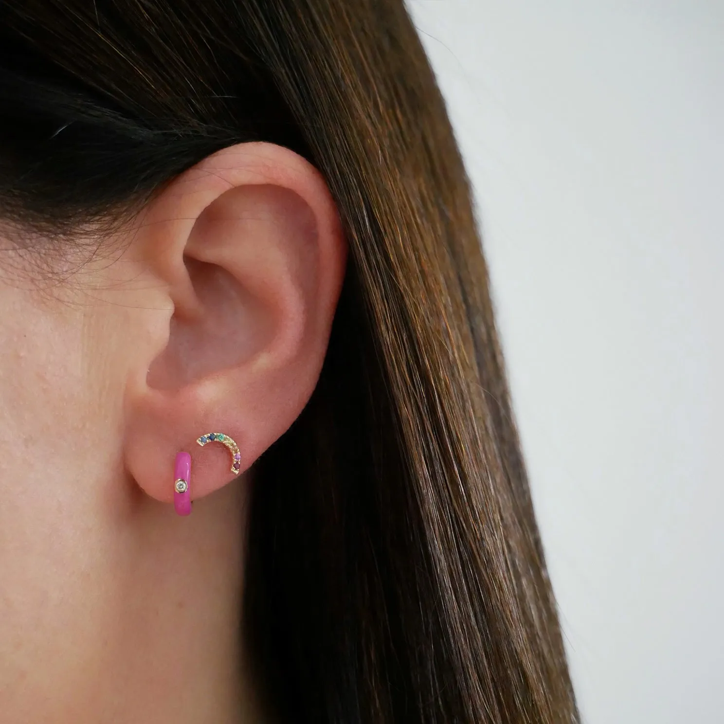 Rainbow Stud Earring sold by EF Collection product image thumbnail 2