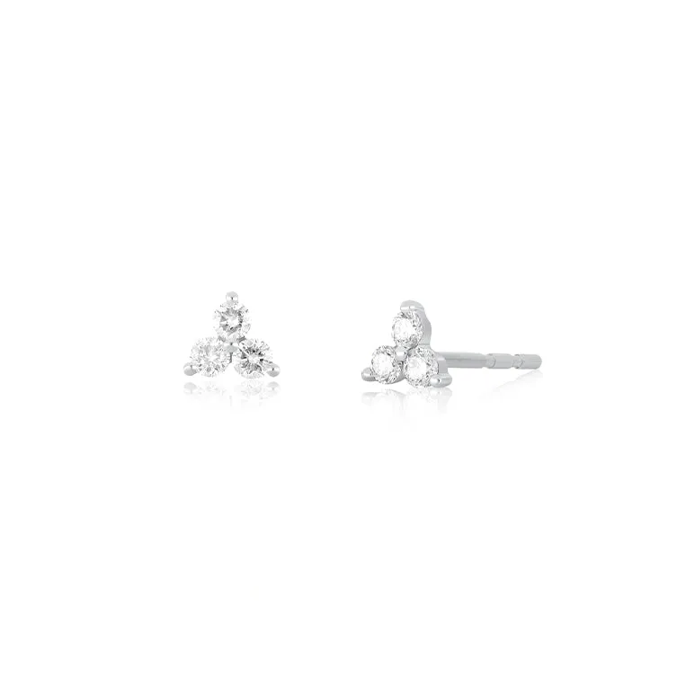 Diamond Trio Stud Earring sold by EF Collection product image thumbnail 4