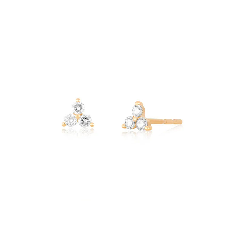 Diamond Trio Stud Earring sold by EF Collection product image thumbnail 3