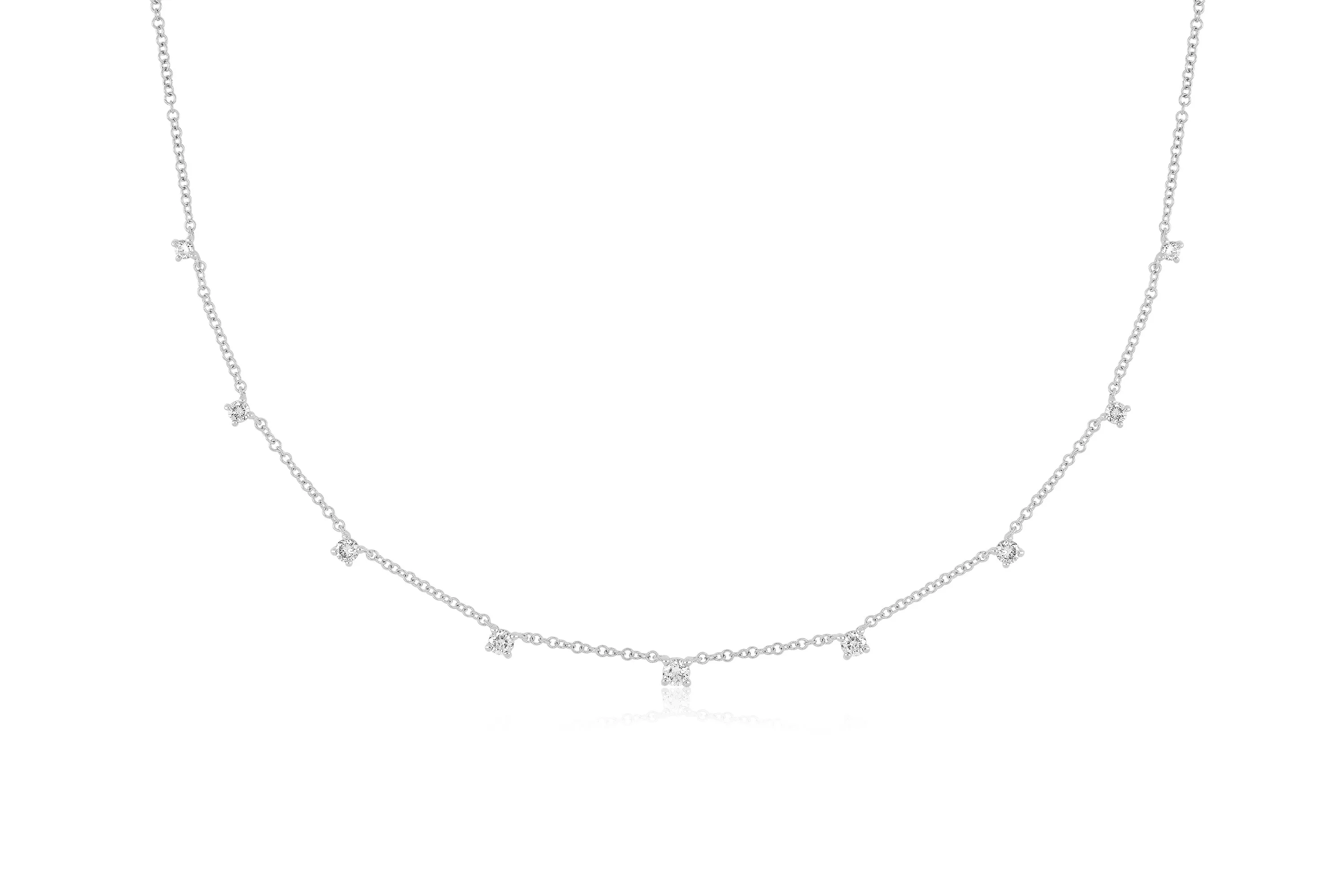 9 Prong Set Diamond Necklace sold by EF Collection product image thumbnail 4