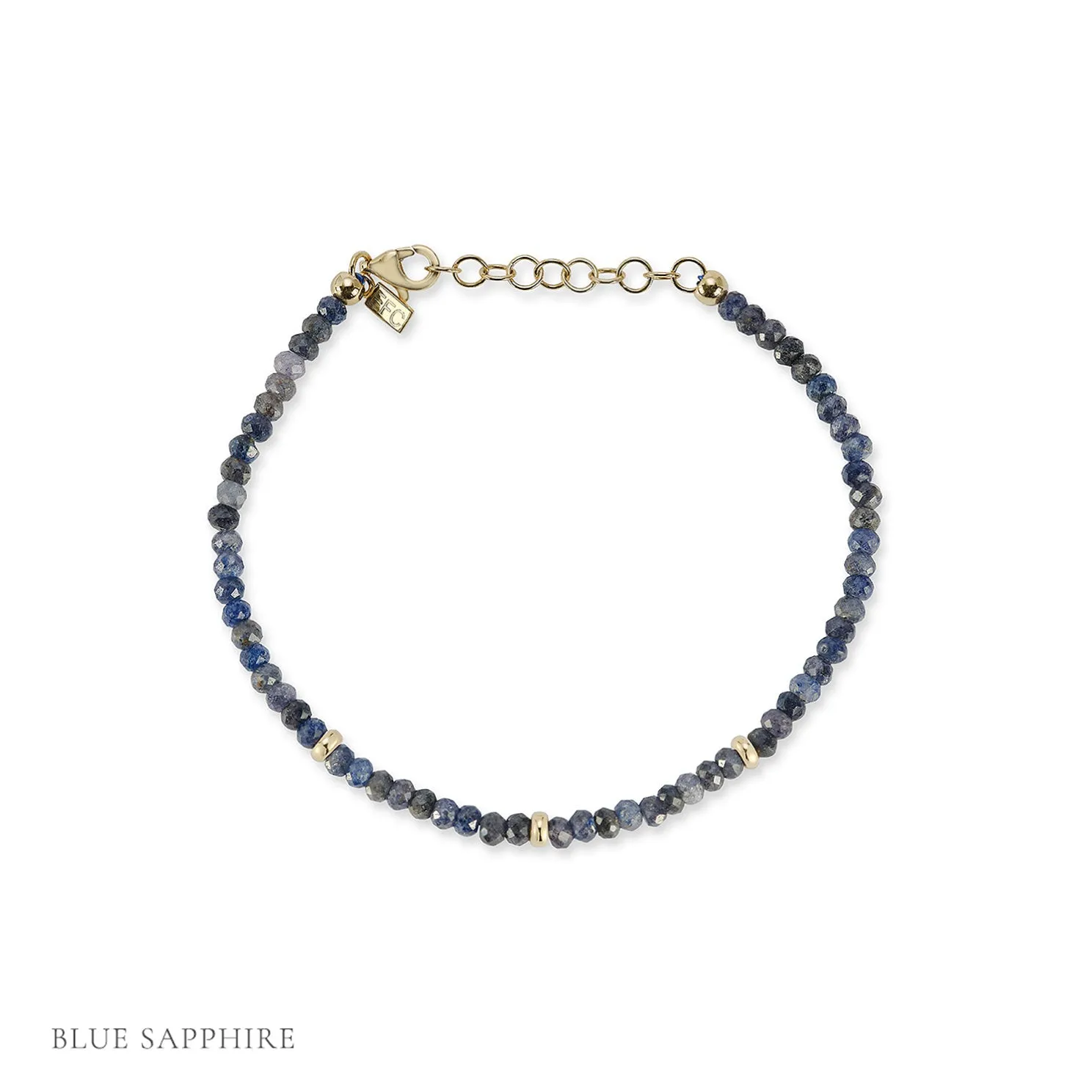 Birthstone Bead Bracelet In Blue Sapphire sold by EF Collection product image thumbnail 3