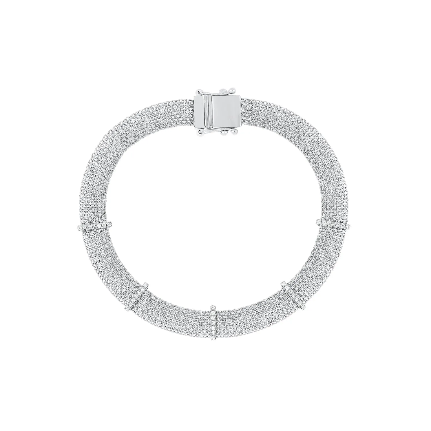 Diamond Bar Mesh Bracelet sold by EF Collection product image thumbnail 5