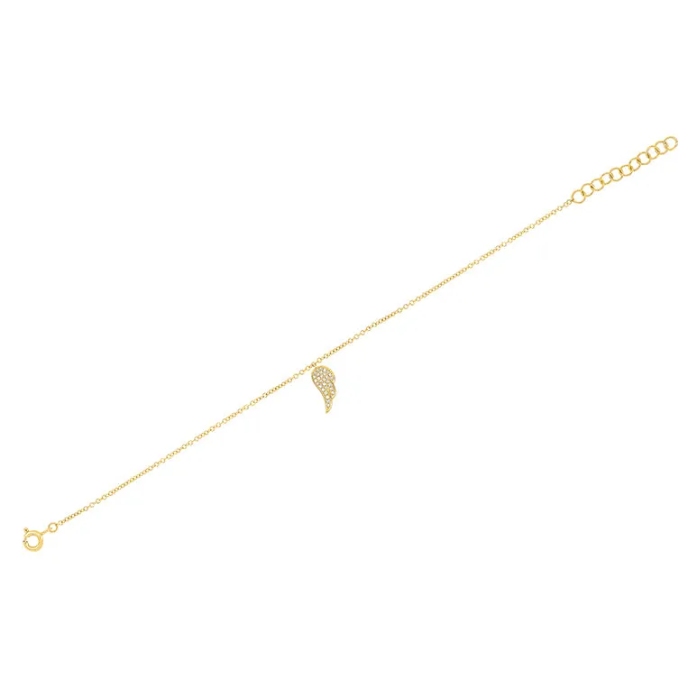Diamond Angel Wing Bracelet sold by EF Collection product image thumbnail 5