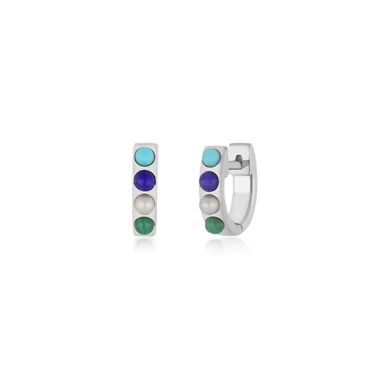 Seaside Stone Mini Huggie Earring sold by EF Collection product image thumbnail 4