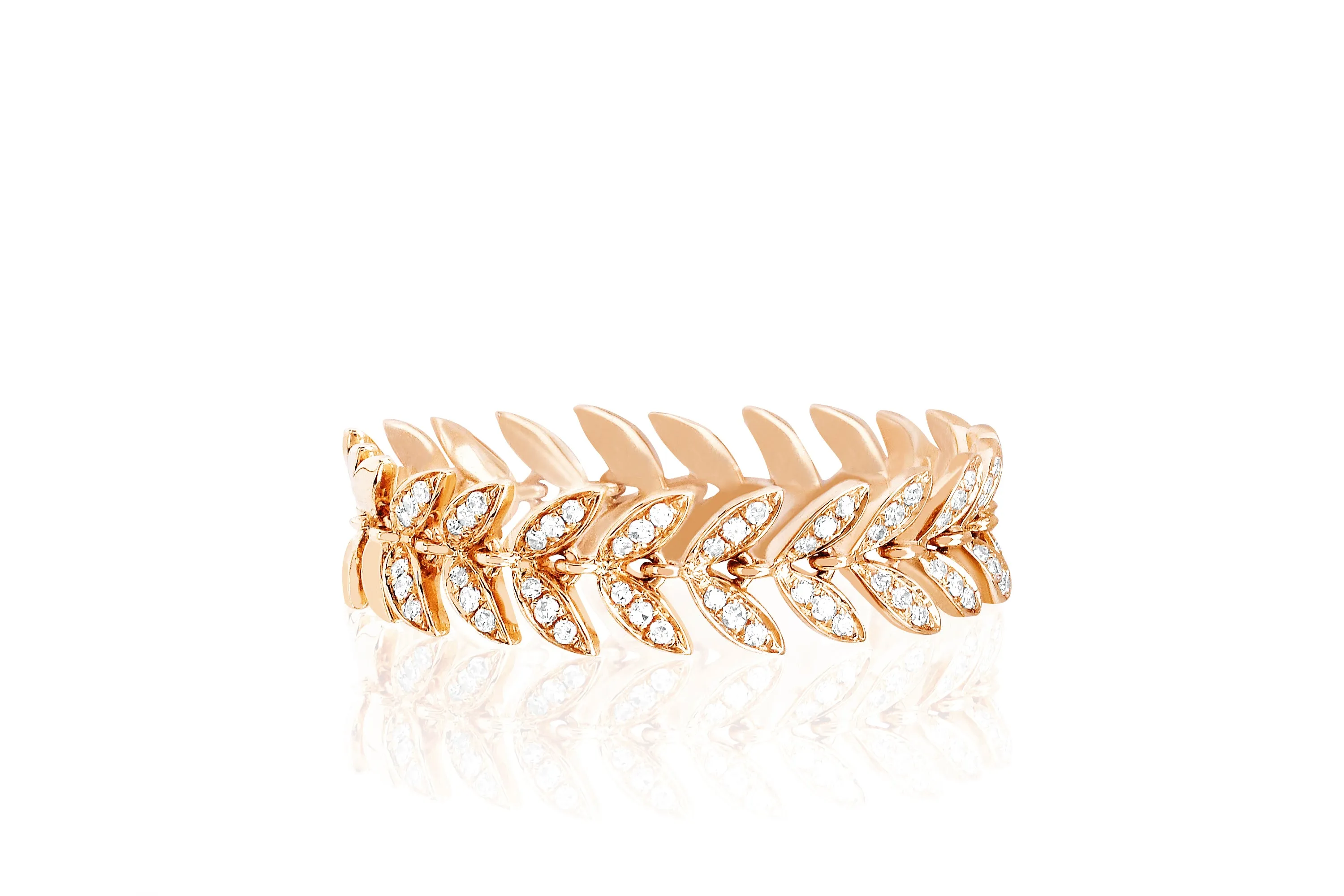 Diamond Leaf Ring sold by EF Collection product image thumbnail 3