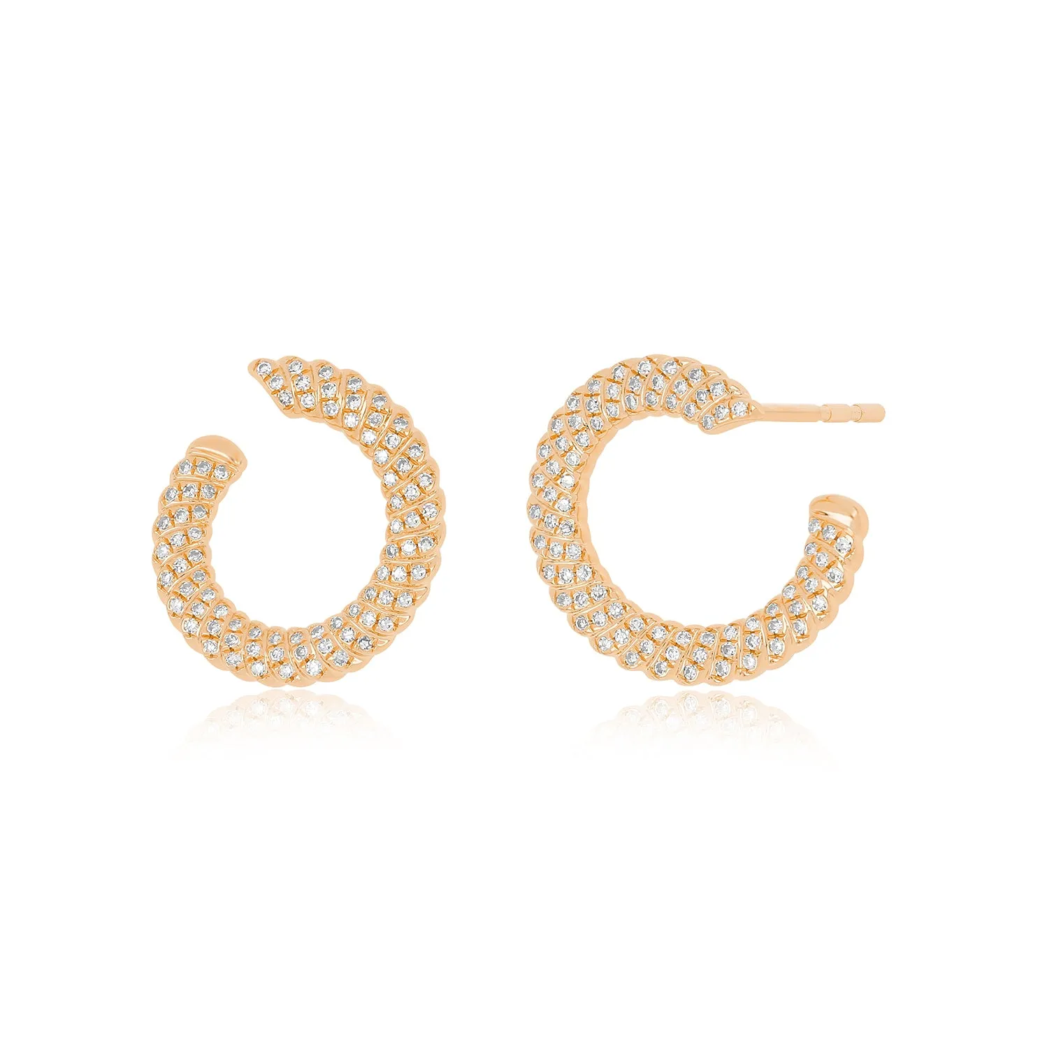 Diamond Twist Wrap Earrings sold by EF Collection product image thumbnail 3