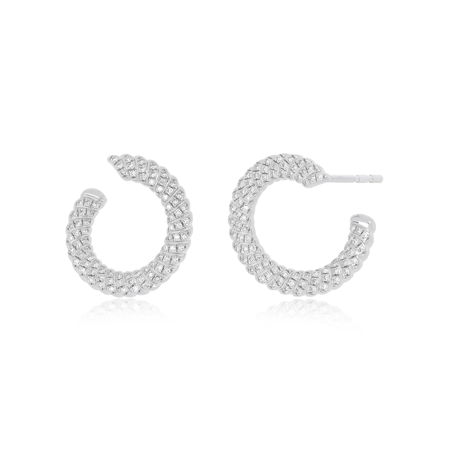 Diamond Twist Wrap Earrings sold by EF Collection product image thumbnail 4