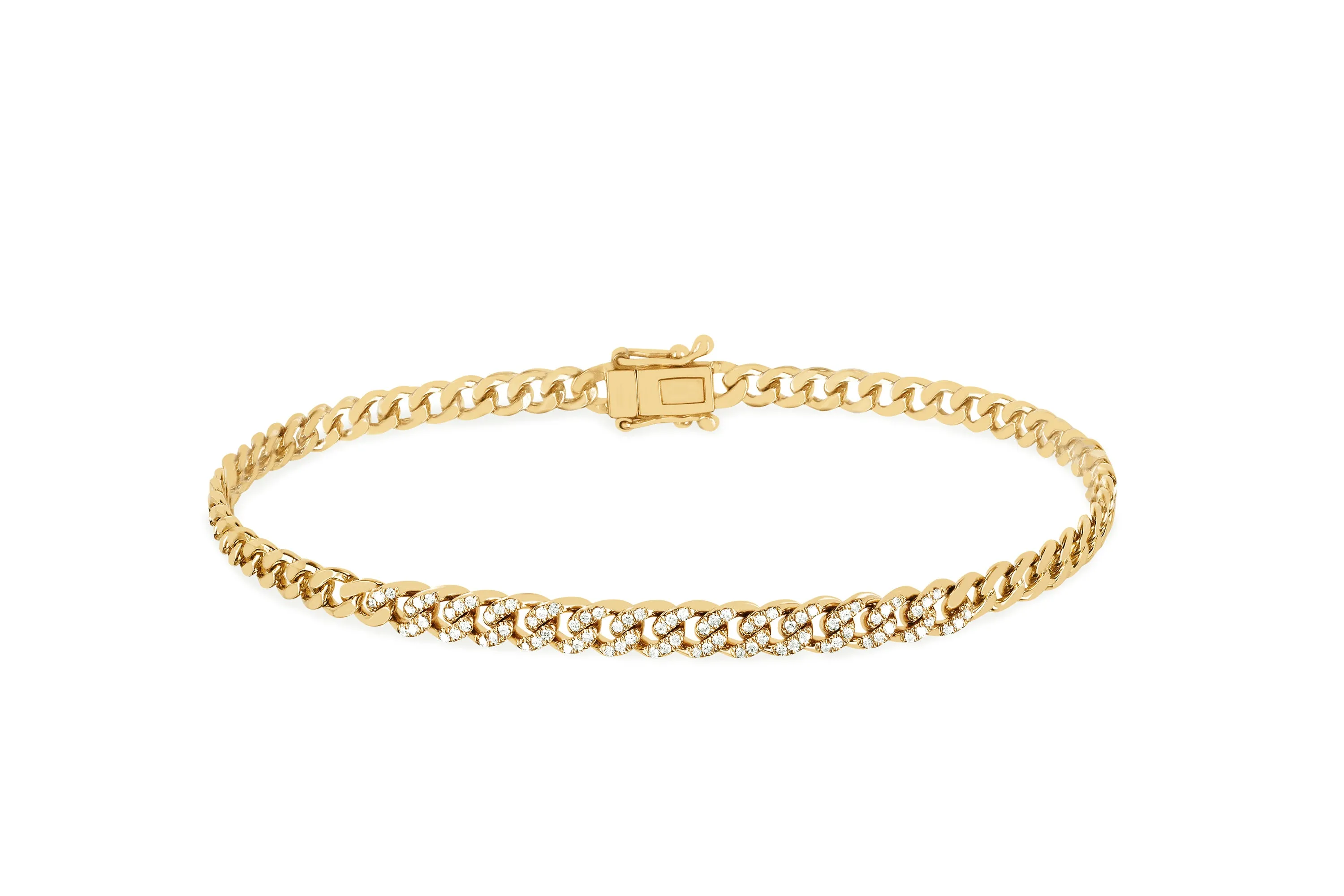 Diamond Curb Chain Bracelet sold by EF Collection