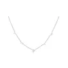 Multi Diamond Cluster Necklace sold by EF Collection