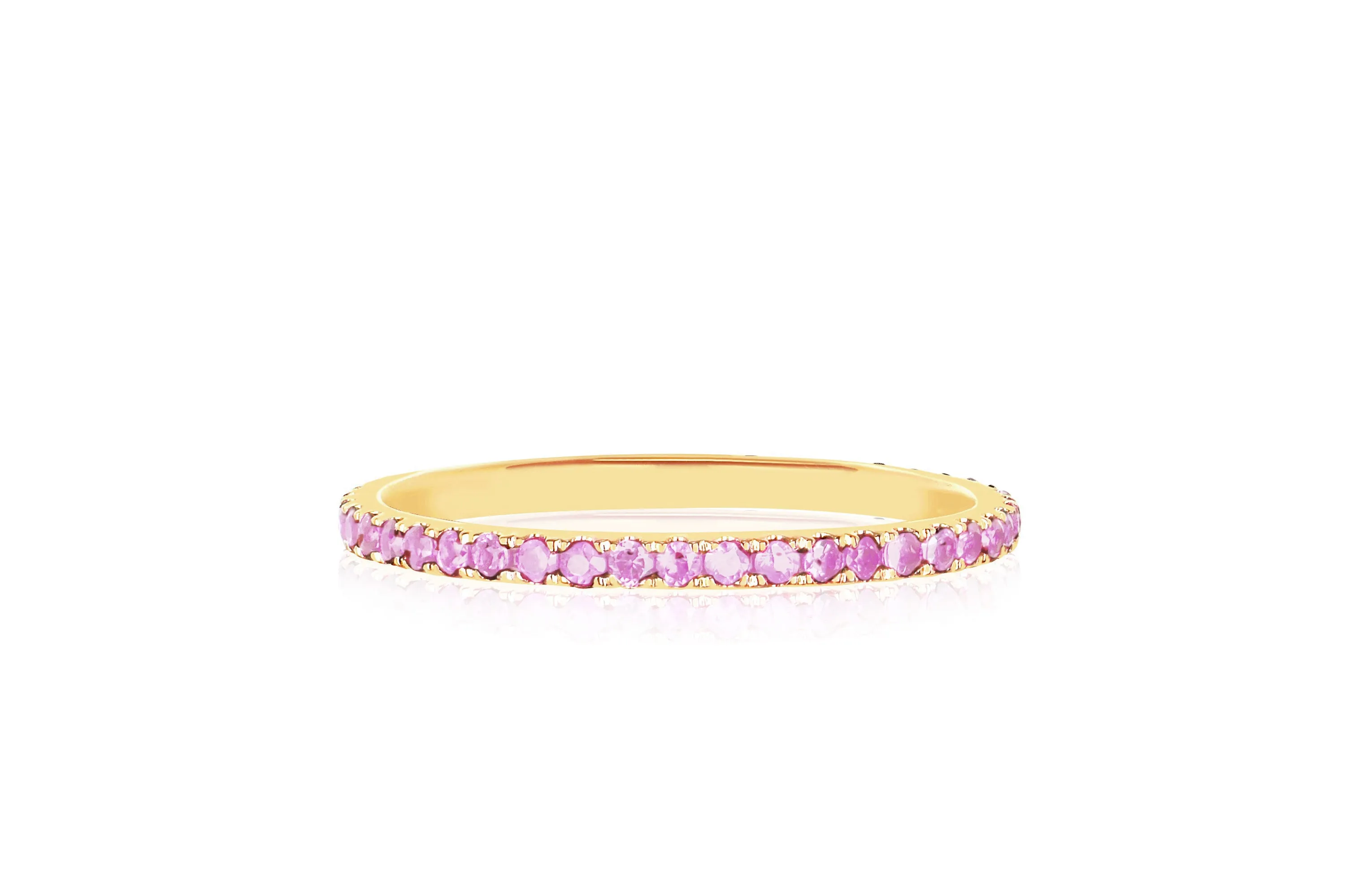 Pink Sapphire Eternity Ring sold by EF Collection