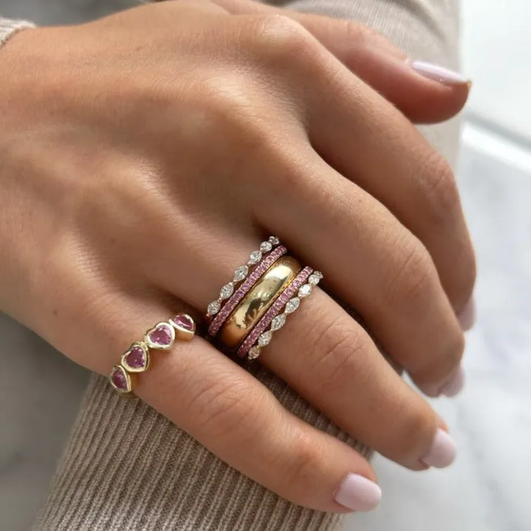 Pink Sapphire Eternity Ring sold by EF Collection product image thumbnail 2