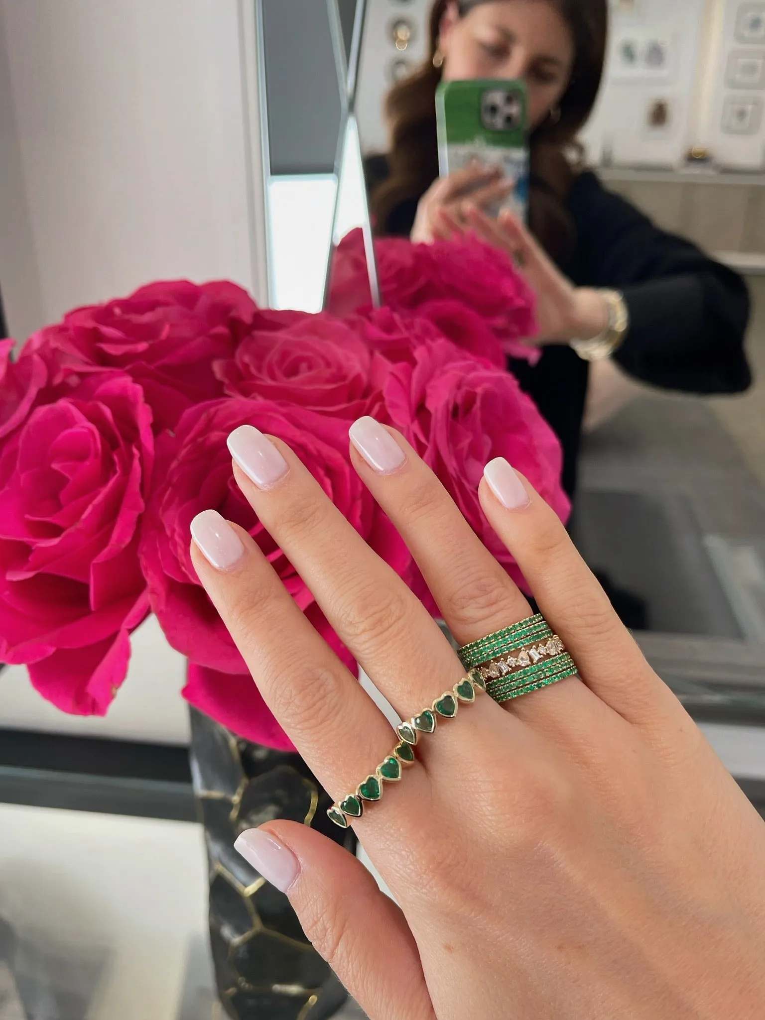 Emerald Eternity Ring sold by EF Collection product image thumbnail 2