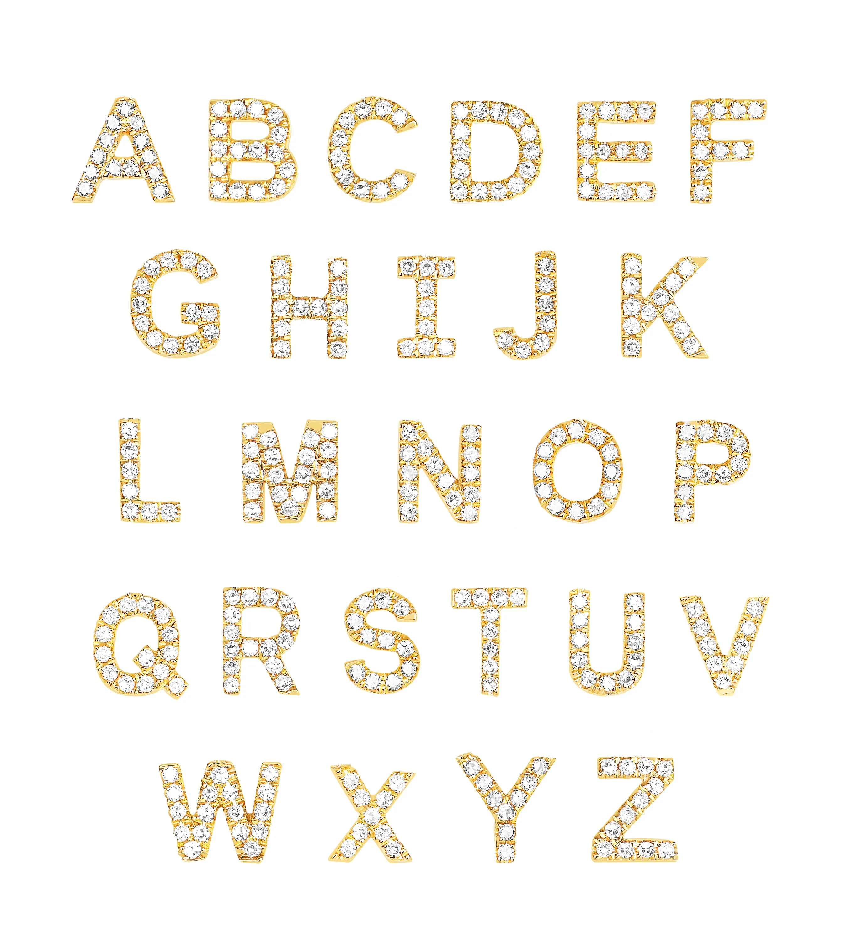 Diamond Initial Stud Earring sold by EF Collection product image thumbnail 4