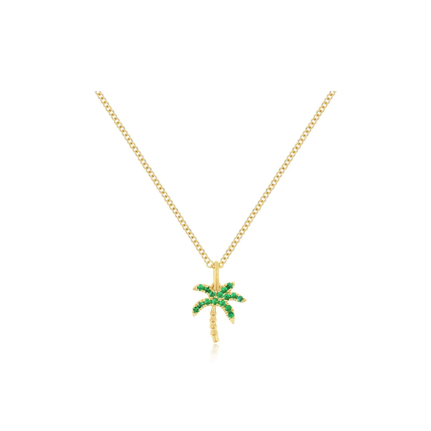 Emerald Wild Palm Necklace sold by EF Collection