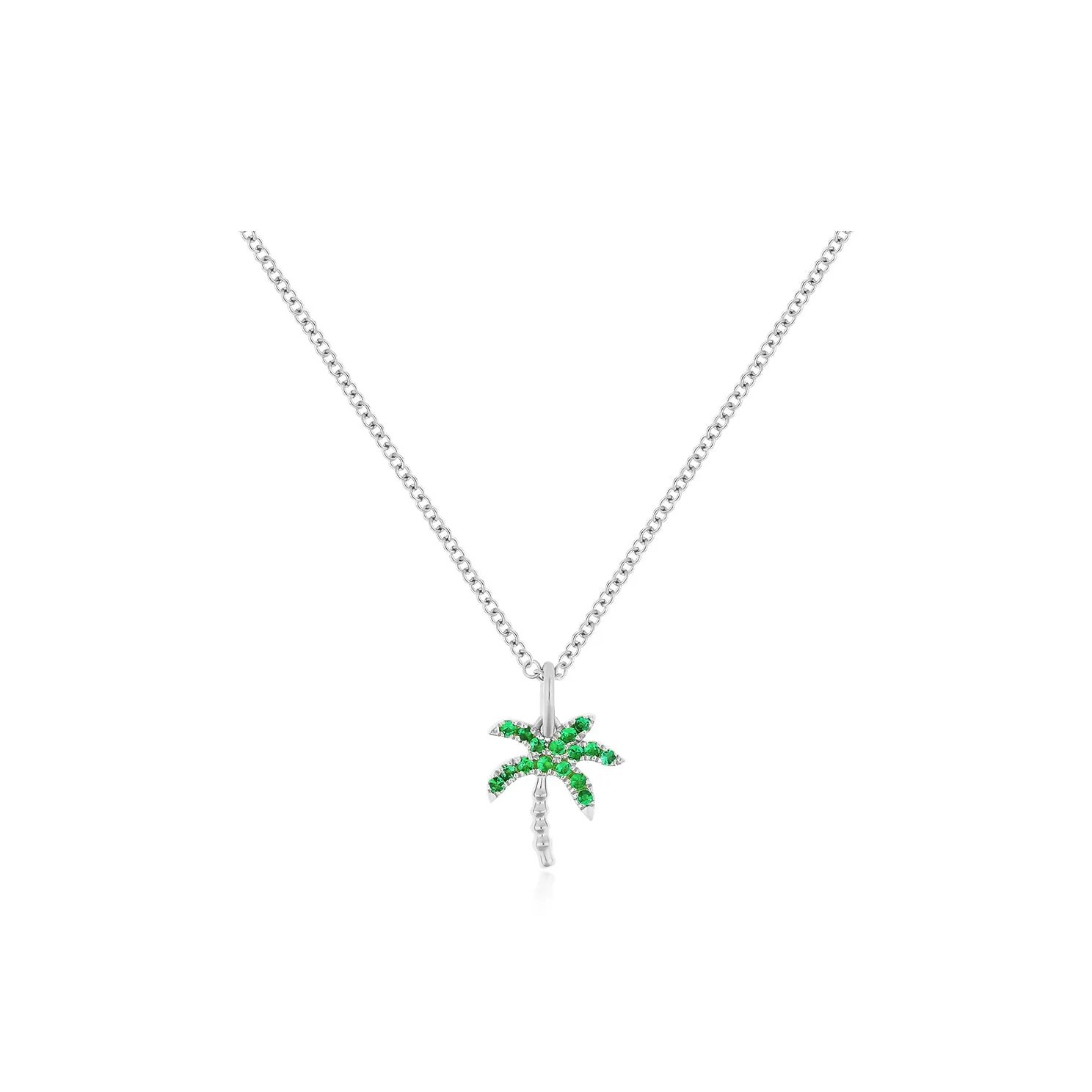 Emerald Wild Palm Necklace sold by EF Collection product image thumbnail 4