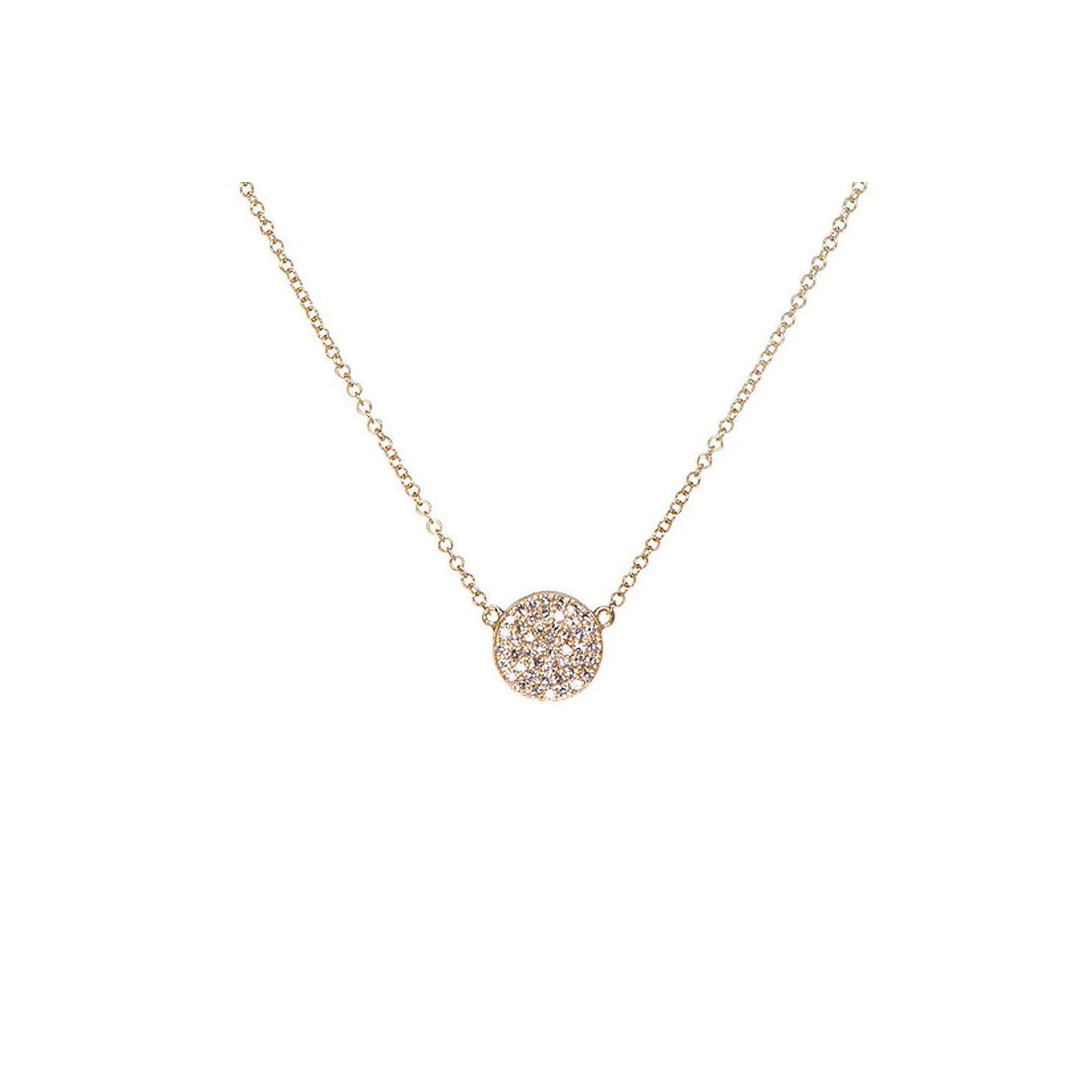 Diamond Disc Necklace sold by EF Collection product image thumbnail 3