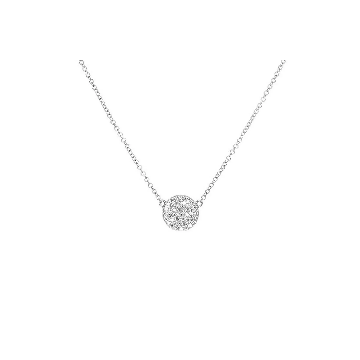 Diamond Disc Necklace sold by EF Collection product image thumbnail 4